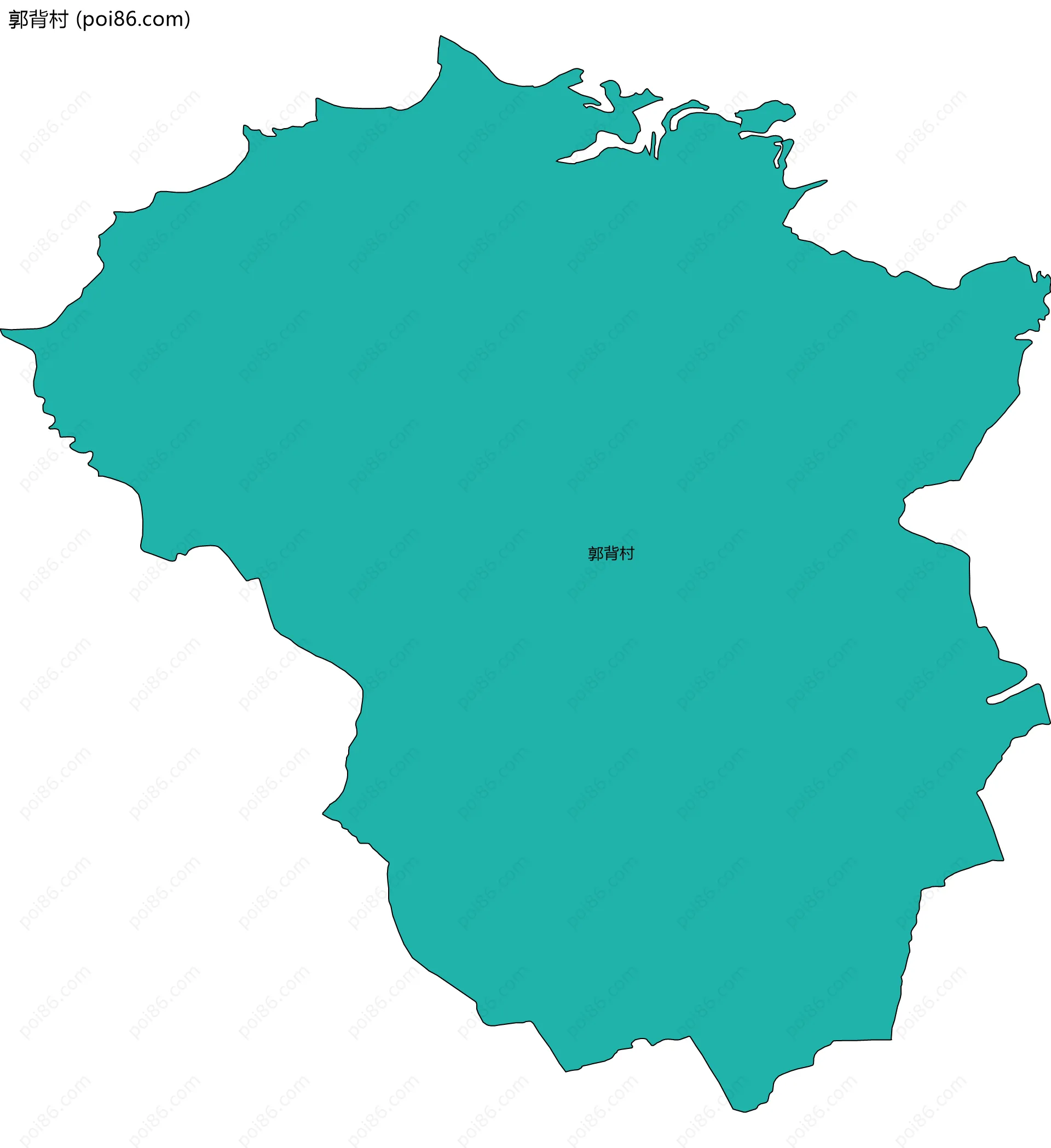 郭背村边界地图