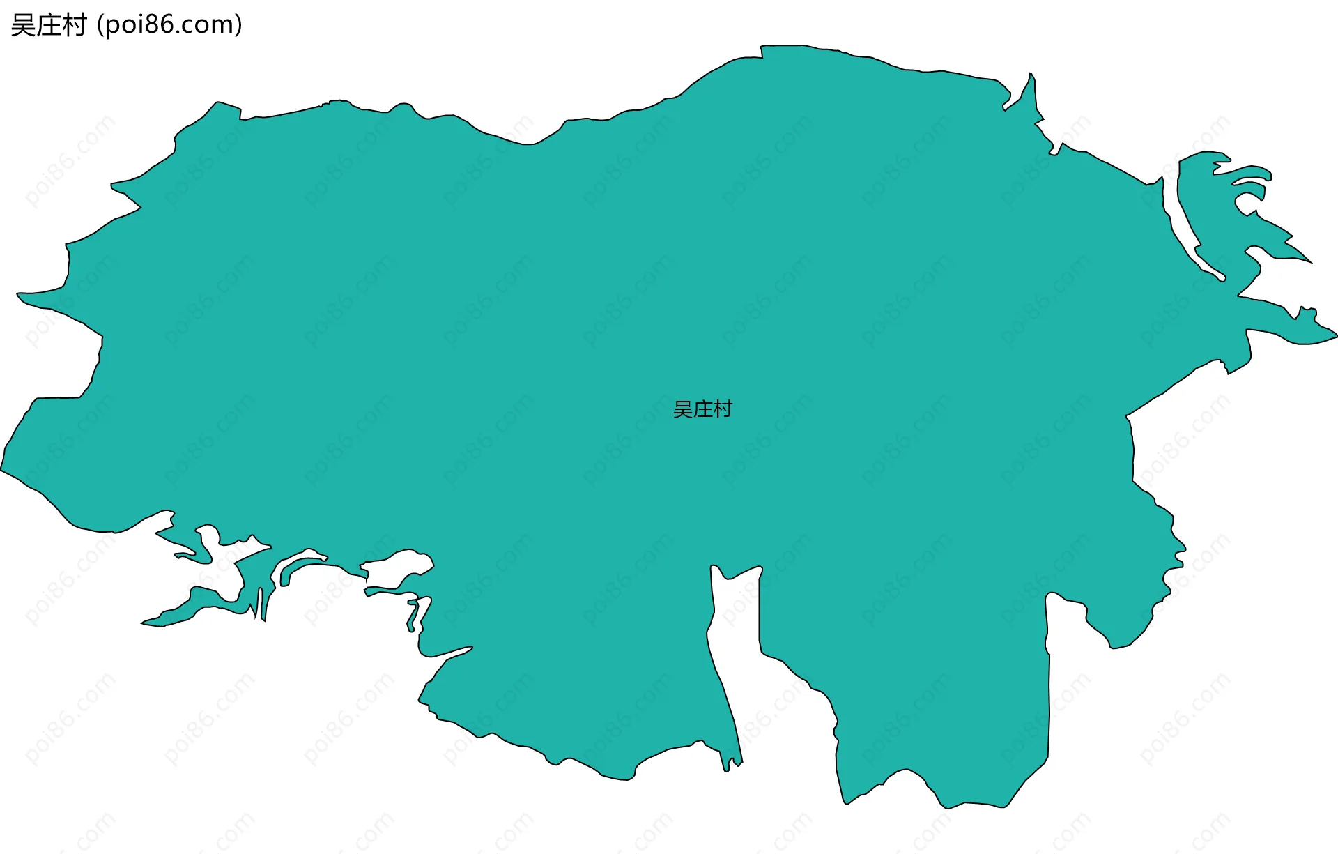吴庄村边界地图