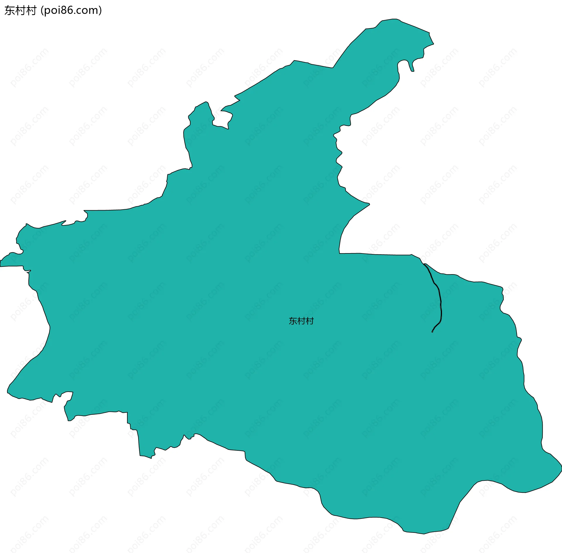 东村村边界地图