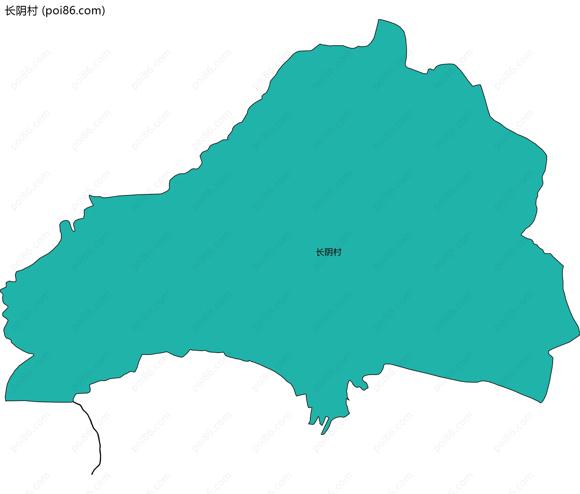 长阴村边界地图
