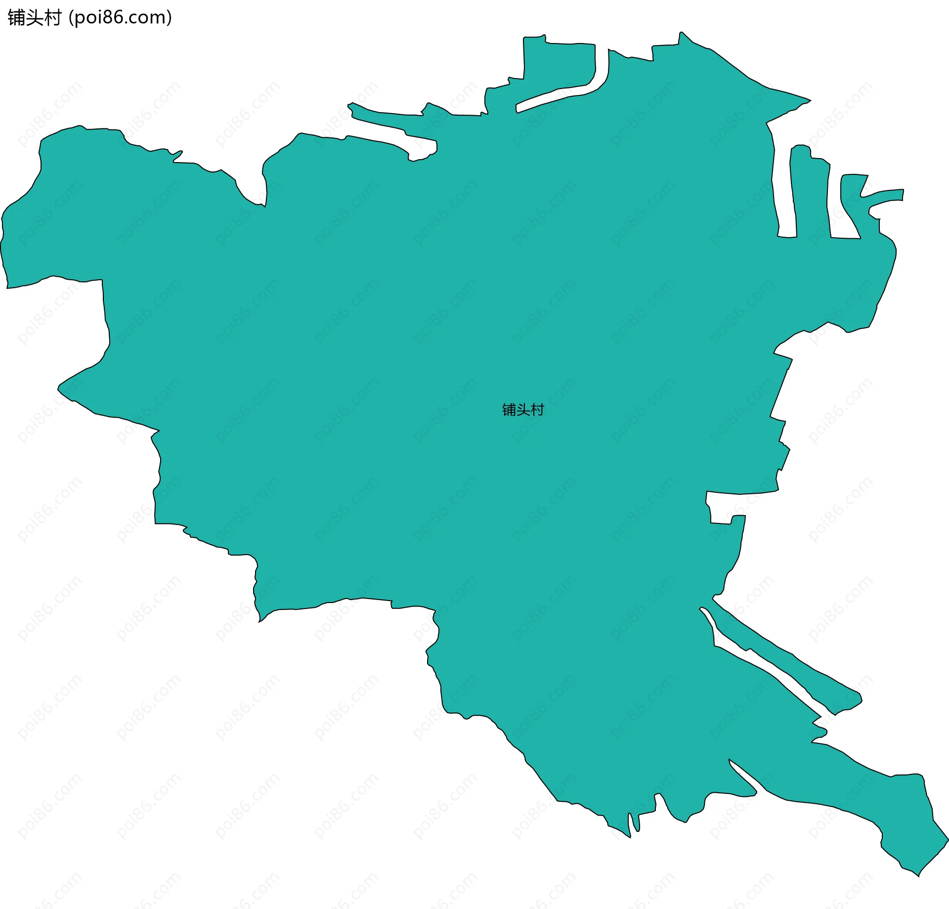 铺头村边界地图