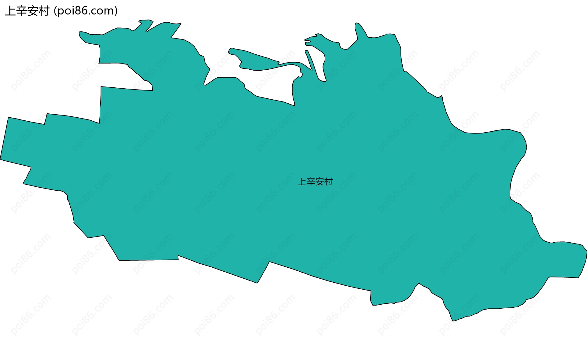 上辛安村边界地图