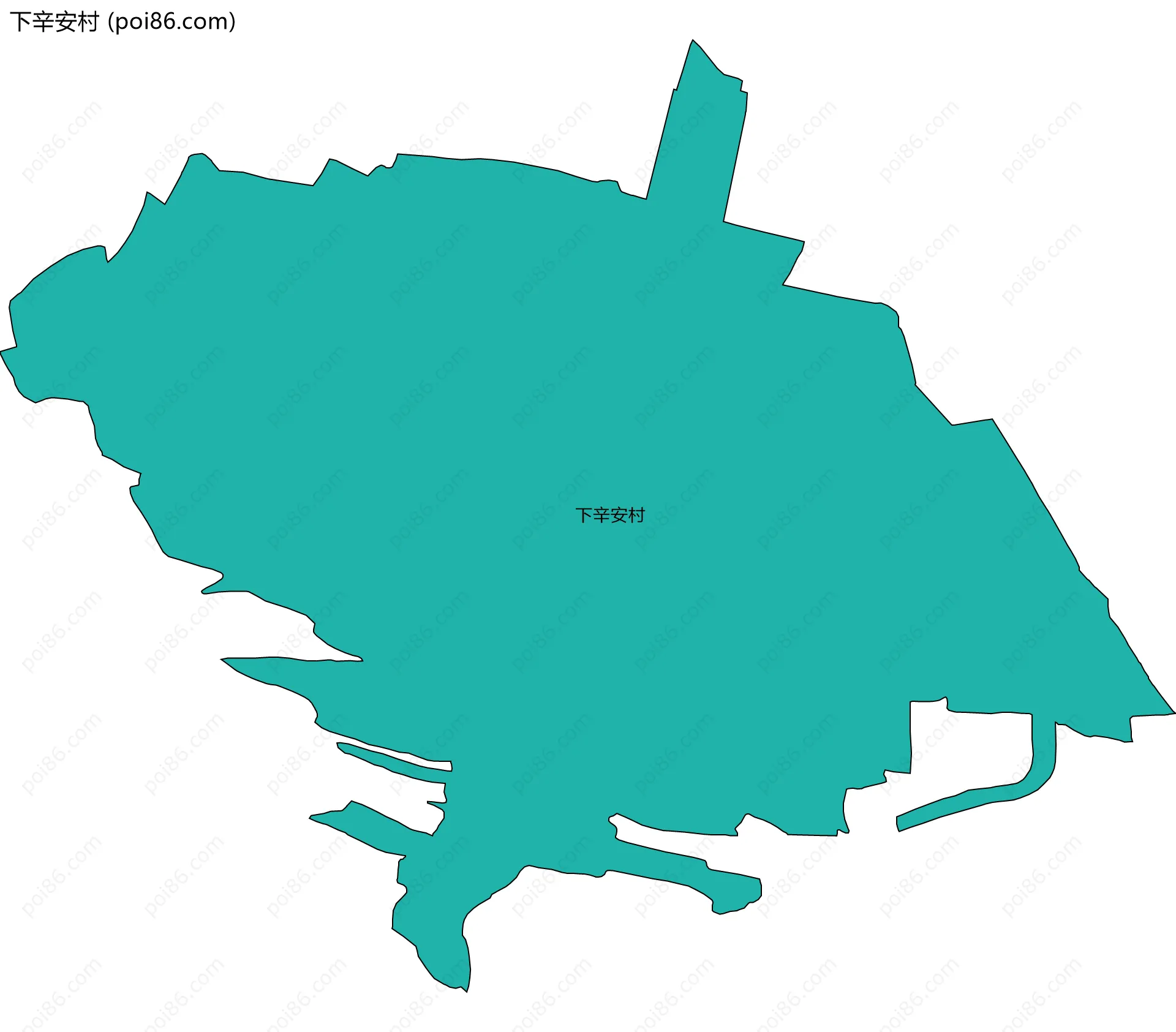 下辛安村边界地图