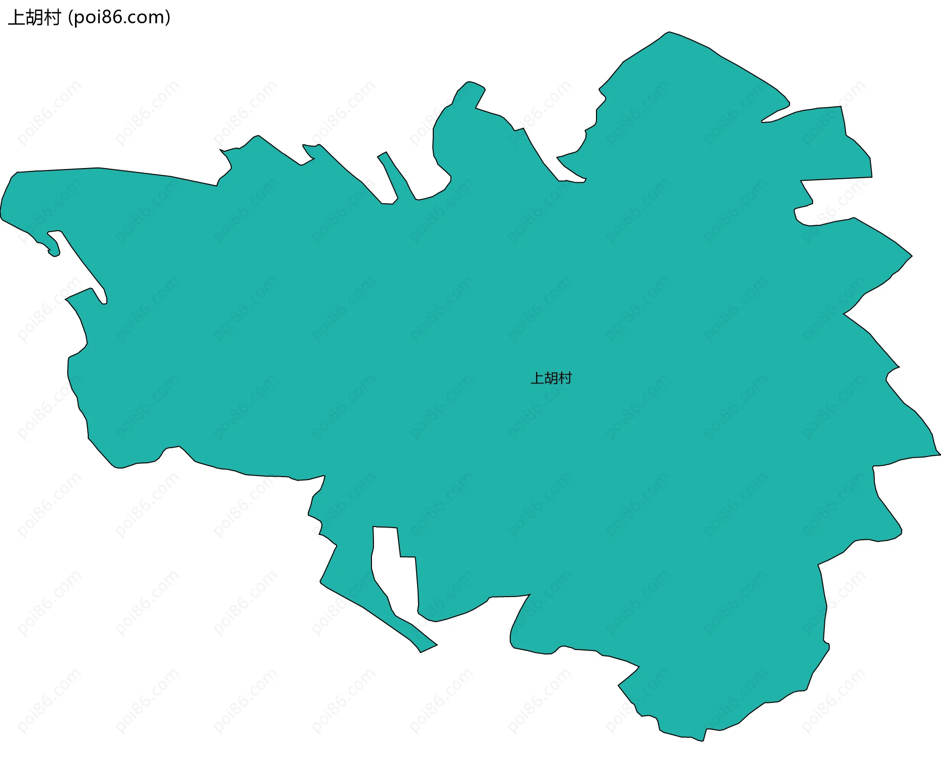 上胡村边界地图