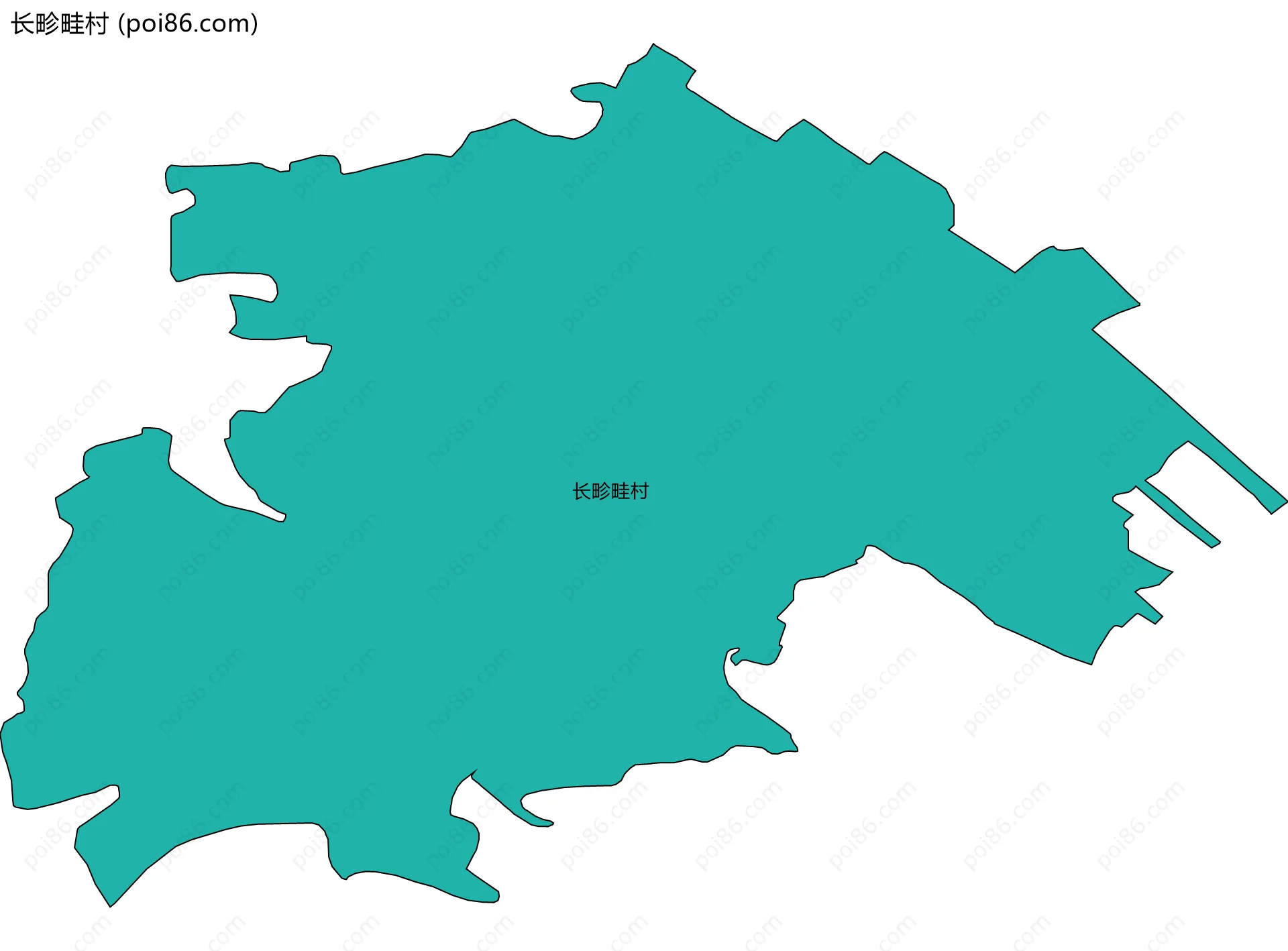 长畛畦村边界地图