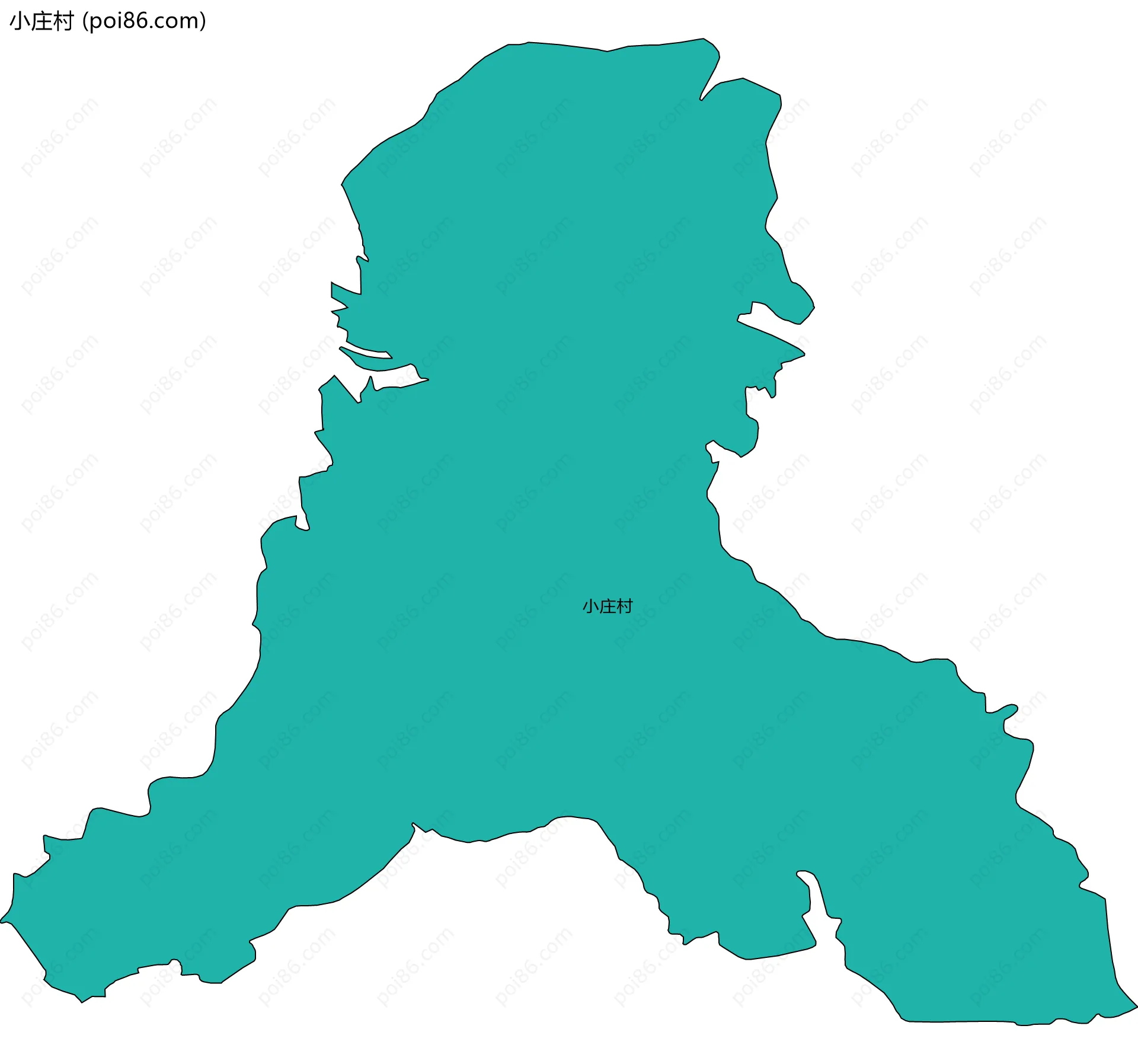 小庄村边界地图