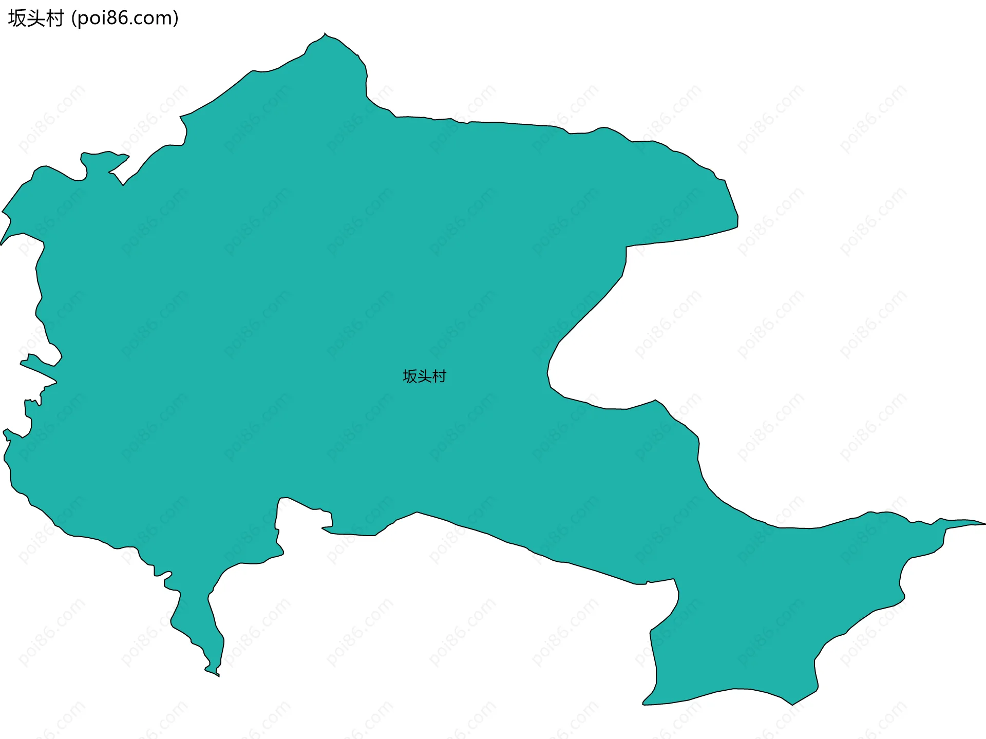坂头村边界地图
