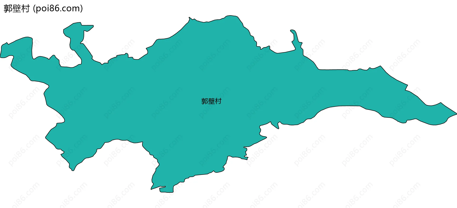 郭壁村边界地图