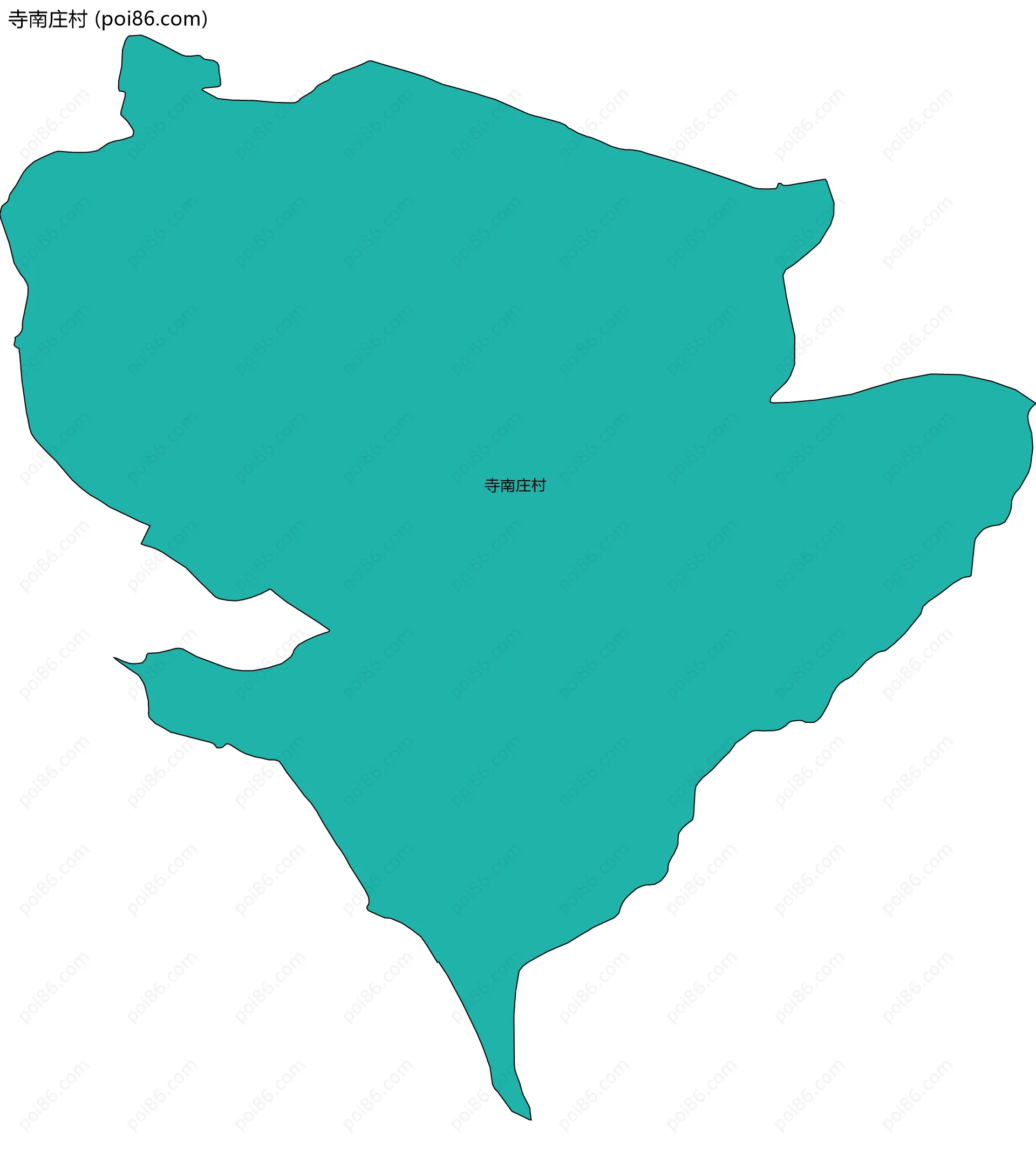 寺南庄村边界地图