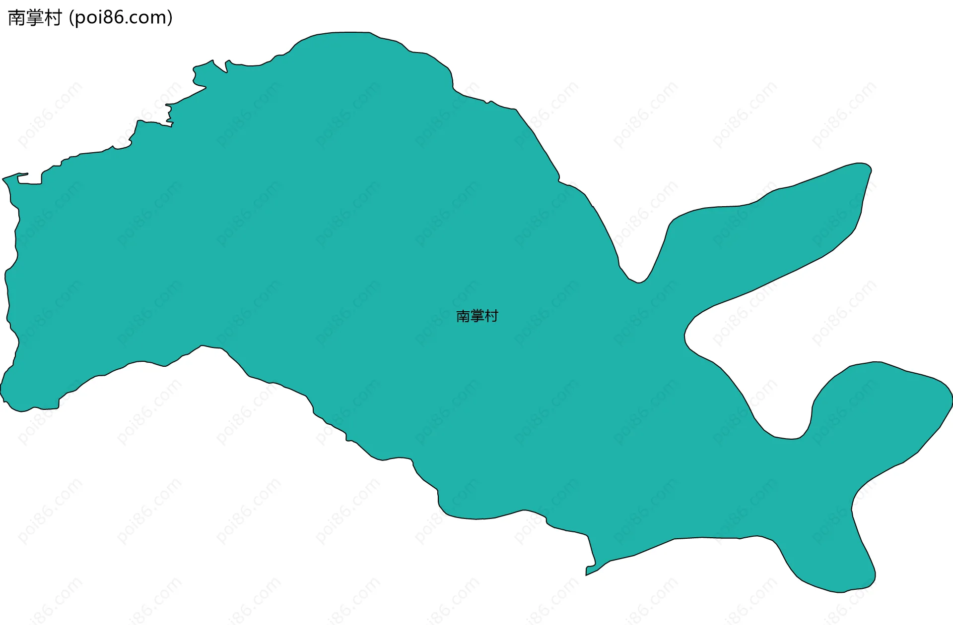 南掌村边界地图