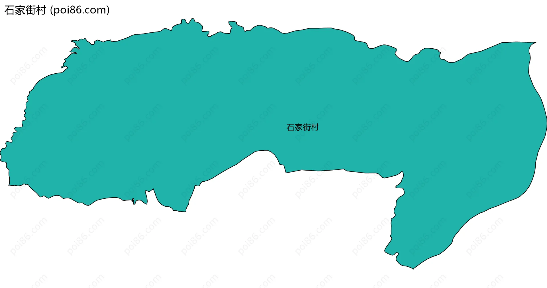 石家街村边界地图