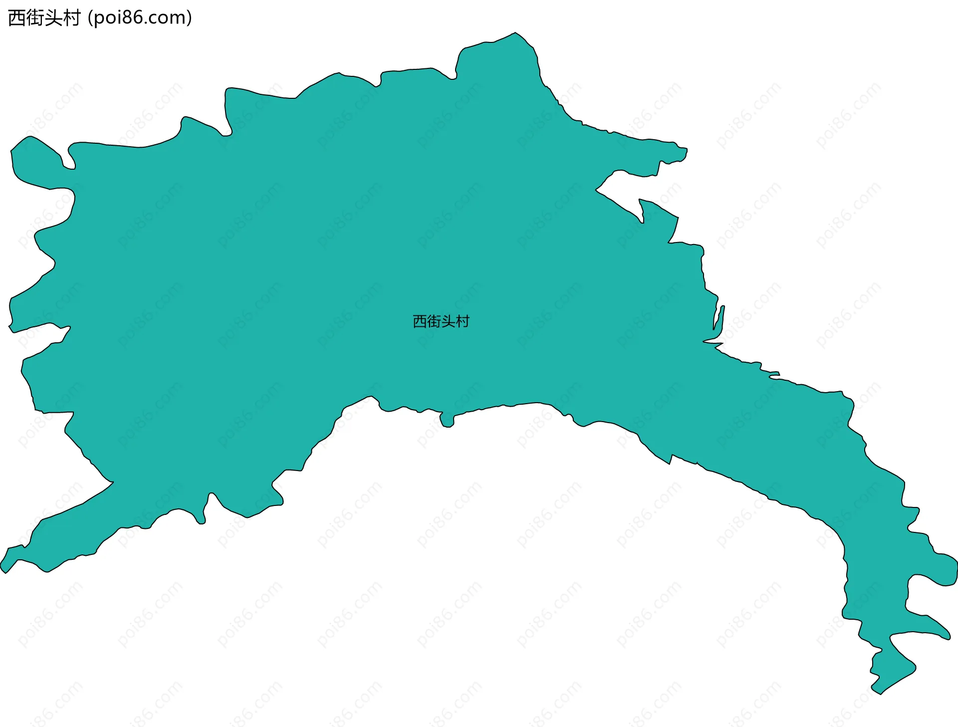 西街头村边界地图