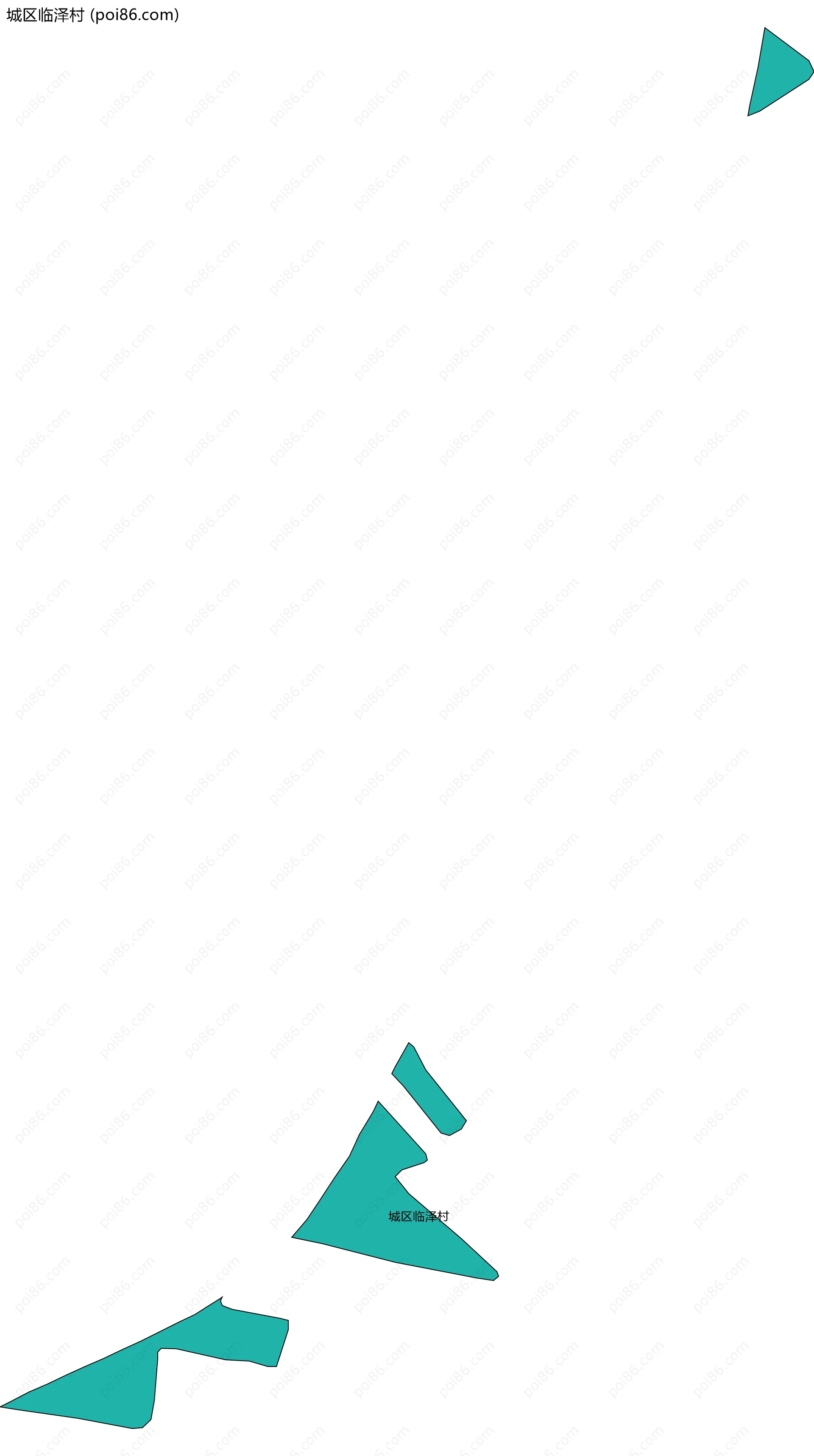 城区临泽村边界地图