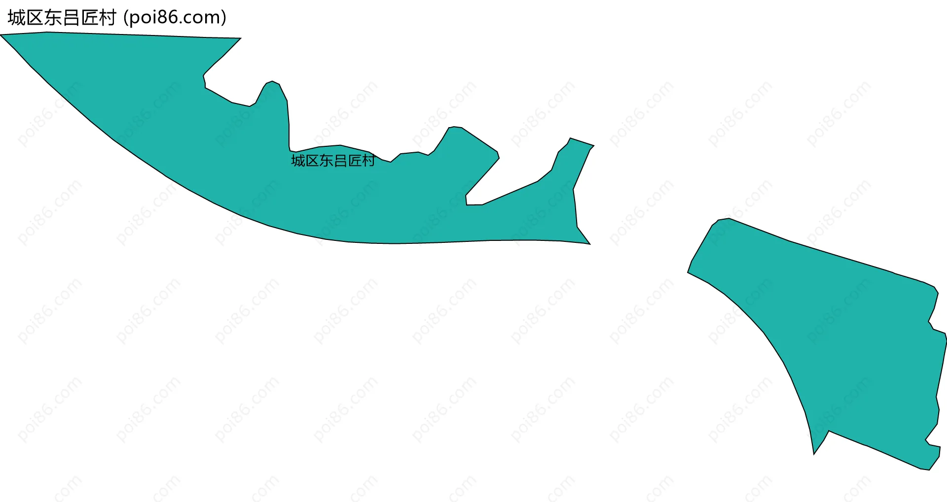 城区东吕匠村边界地图