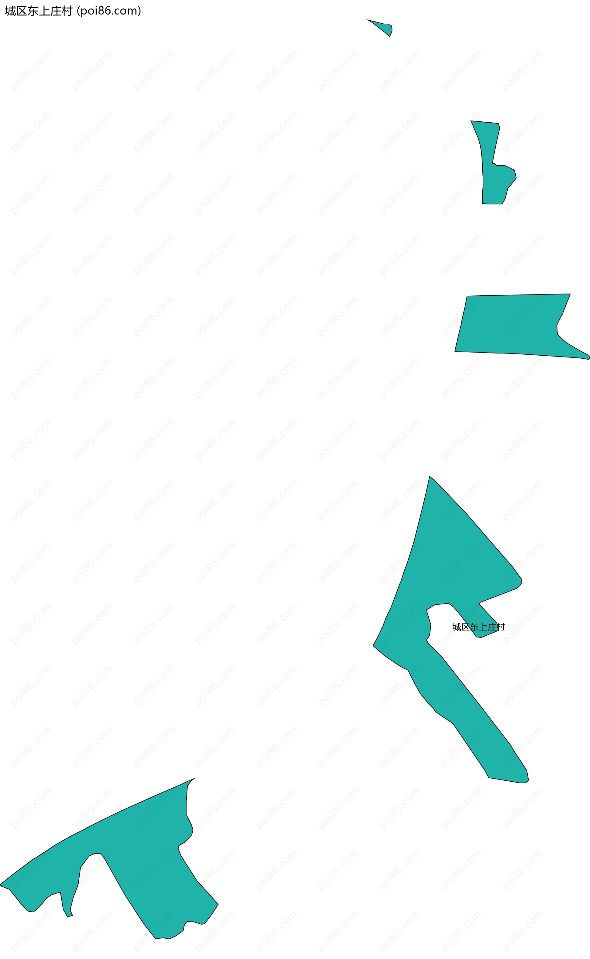 城区东上庄村边界地图