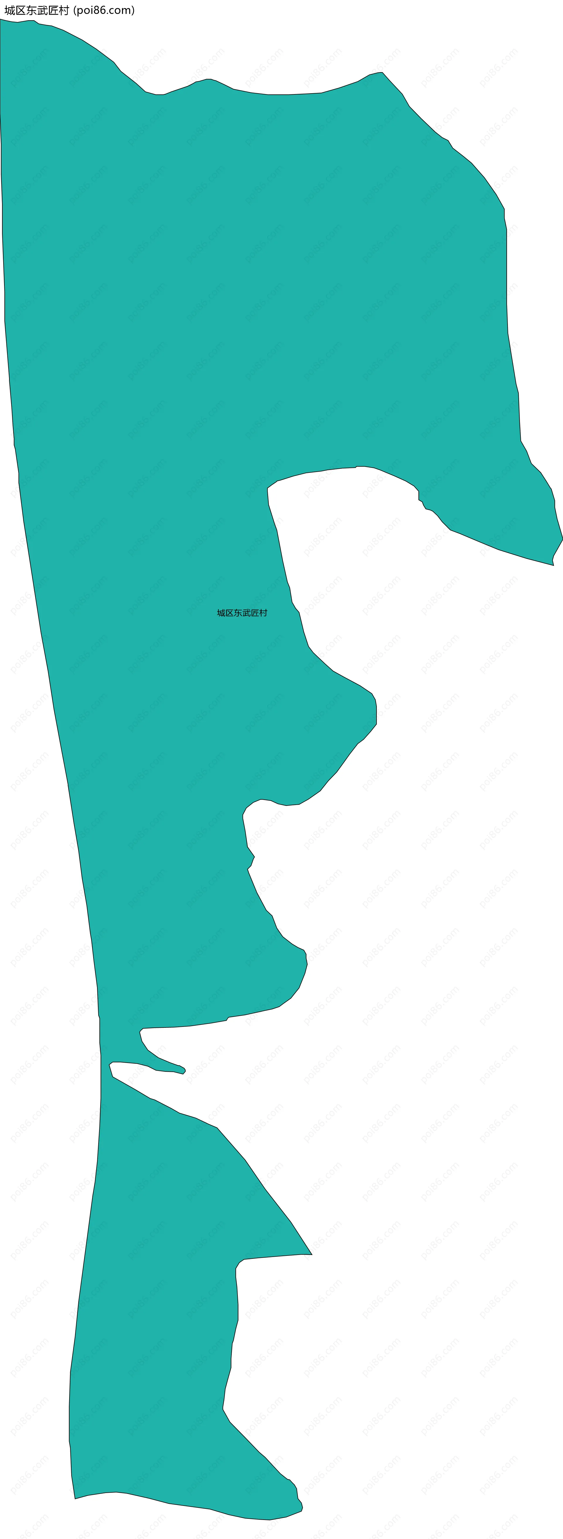 城区东武匠村边界地图
