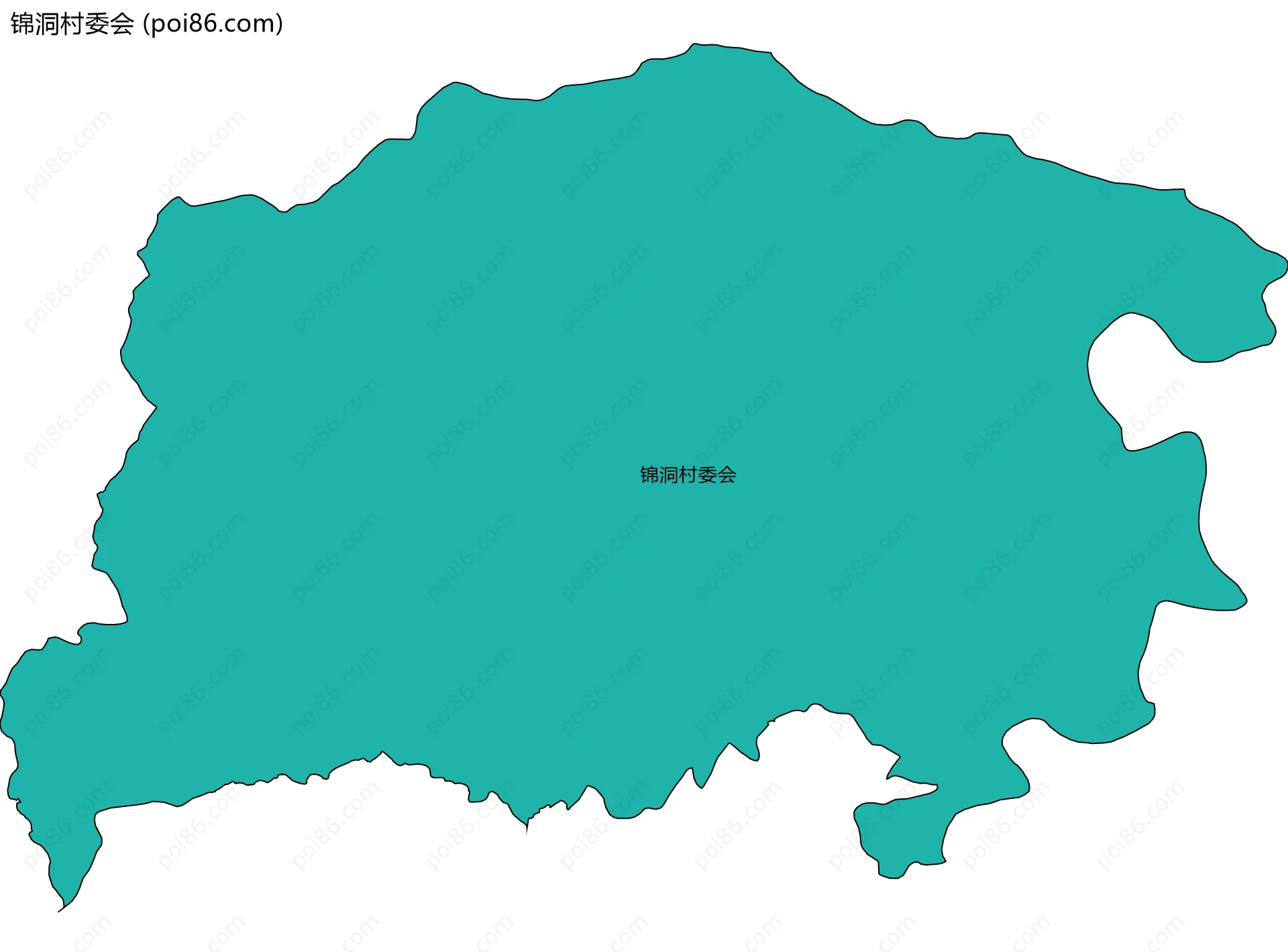 锦洞村委会边界地图