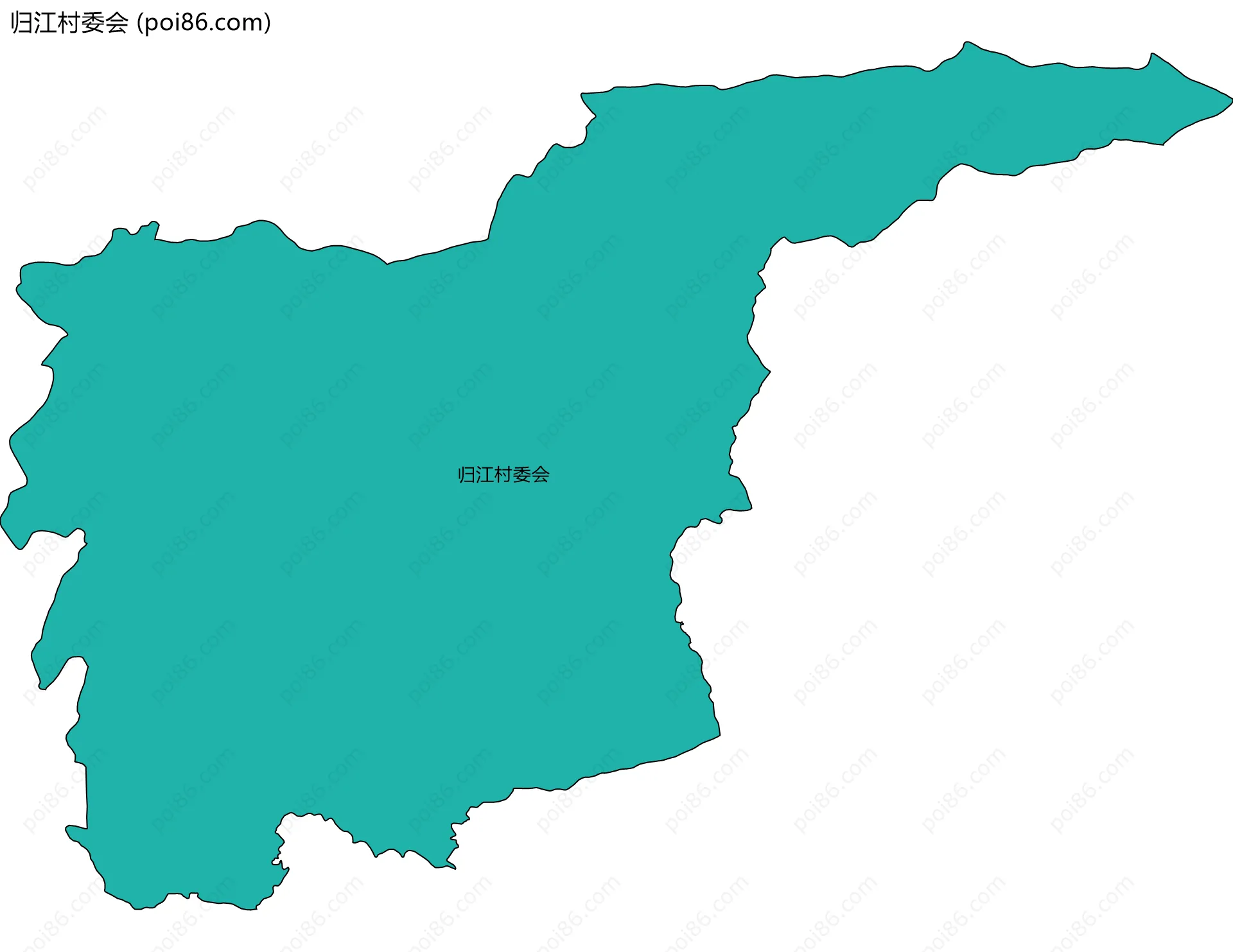 归江村委会边界地图
