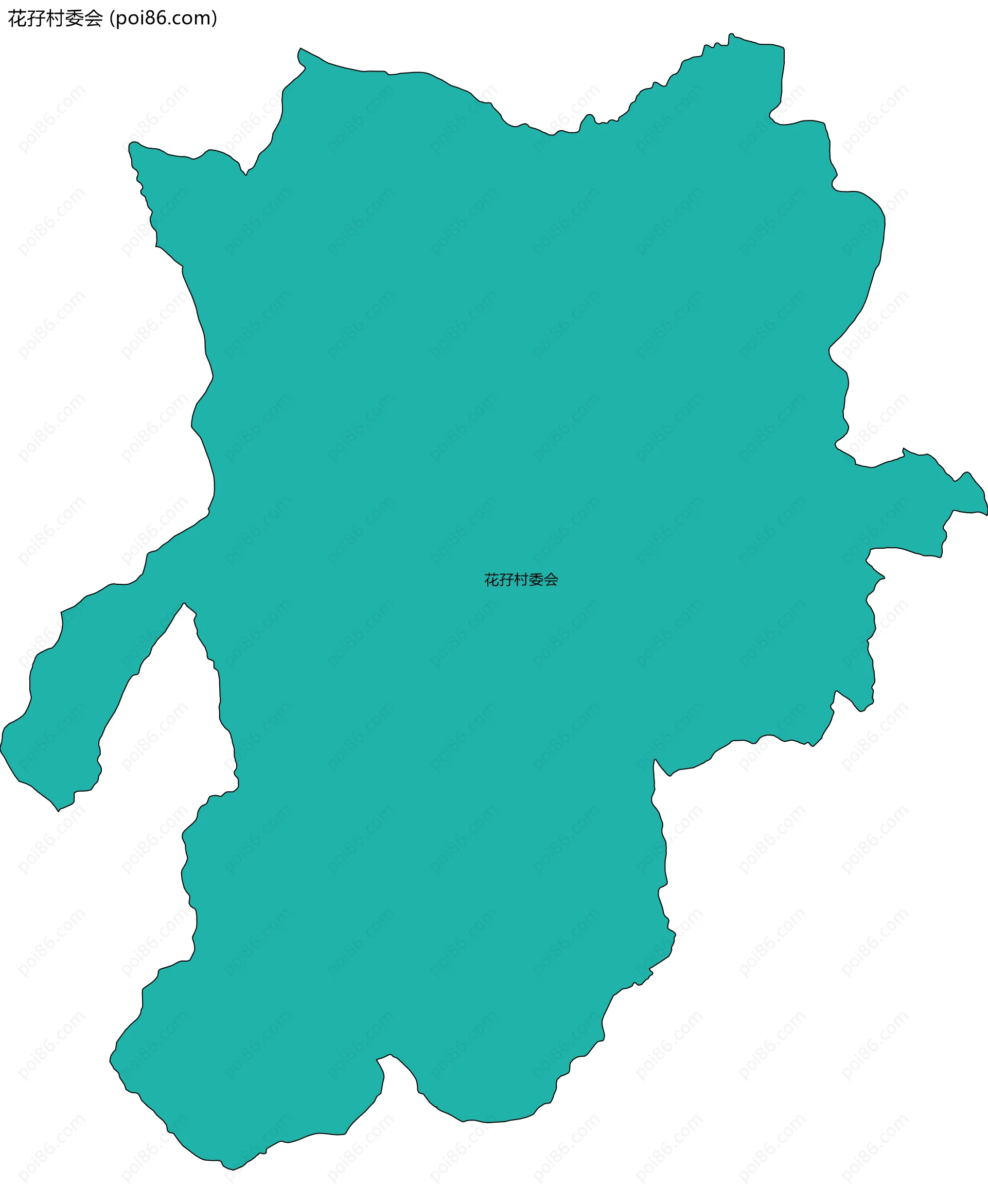 花孖村委会边界地图