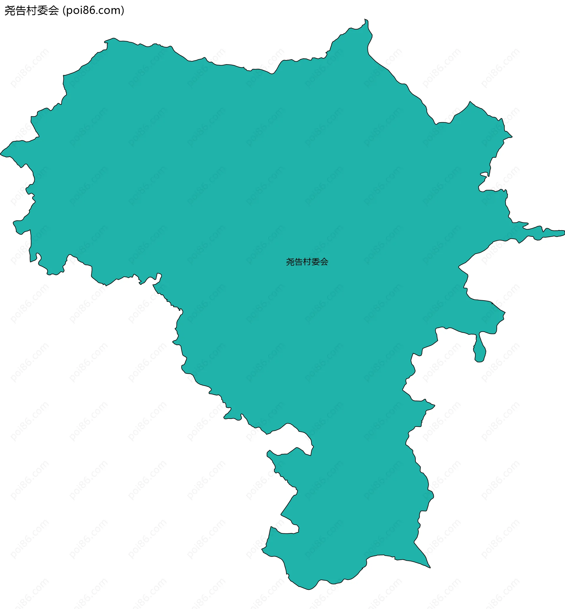 尧告村委会边界地图