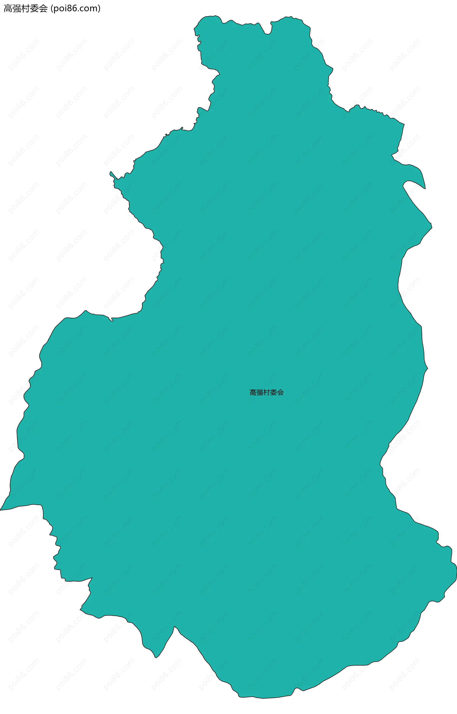 高强村委会边界地图