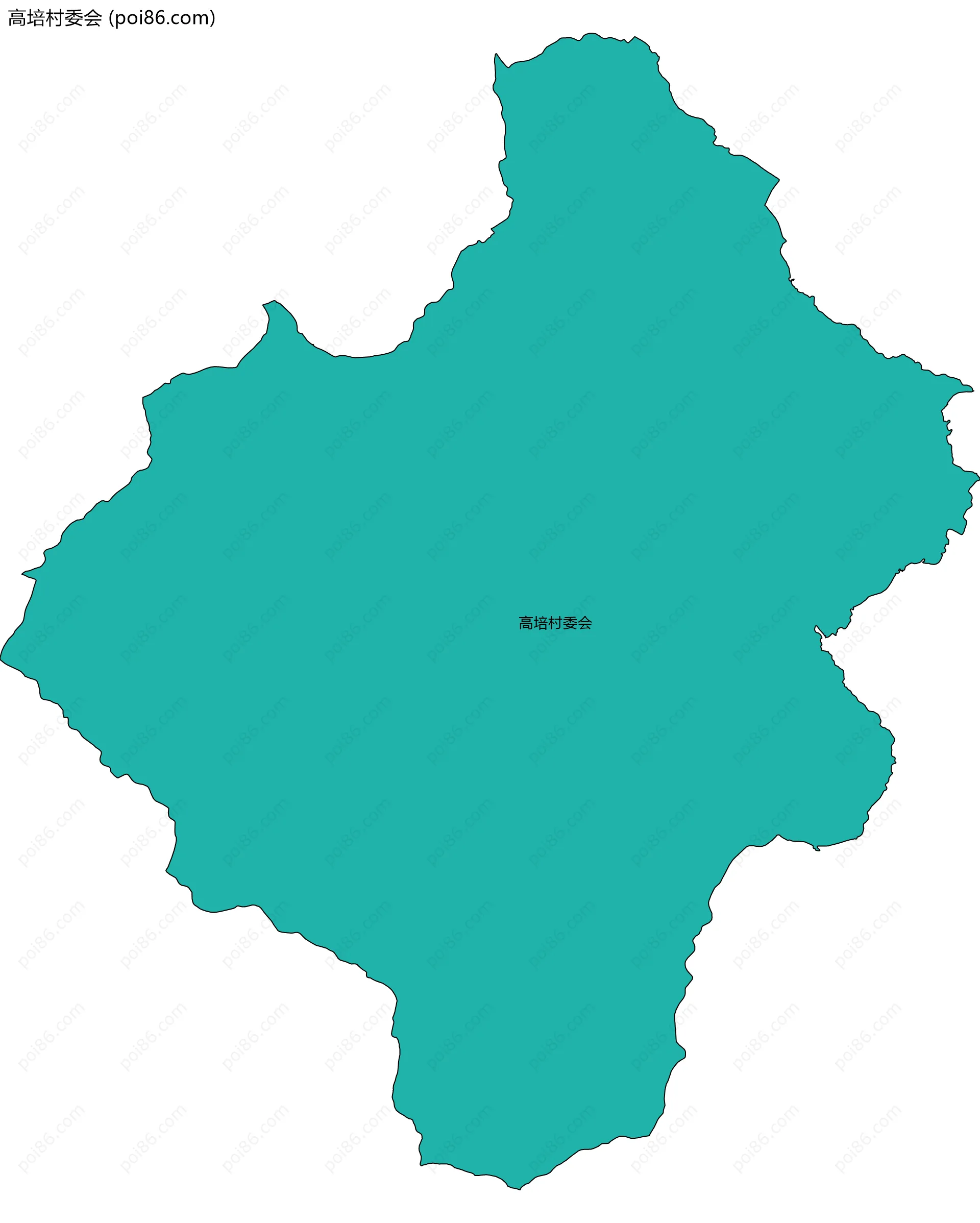 高培村委会边界地图