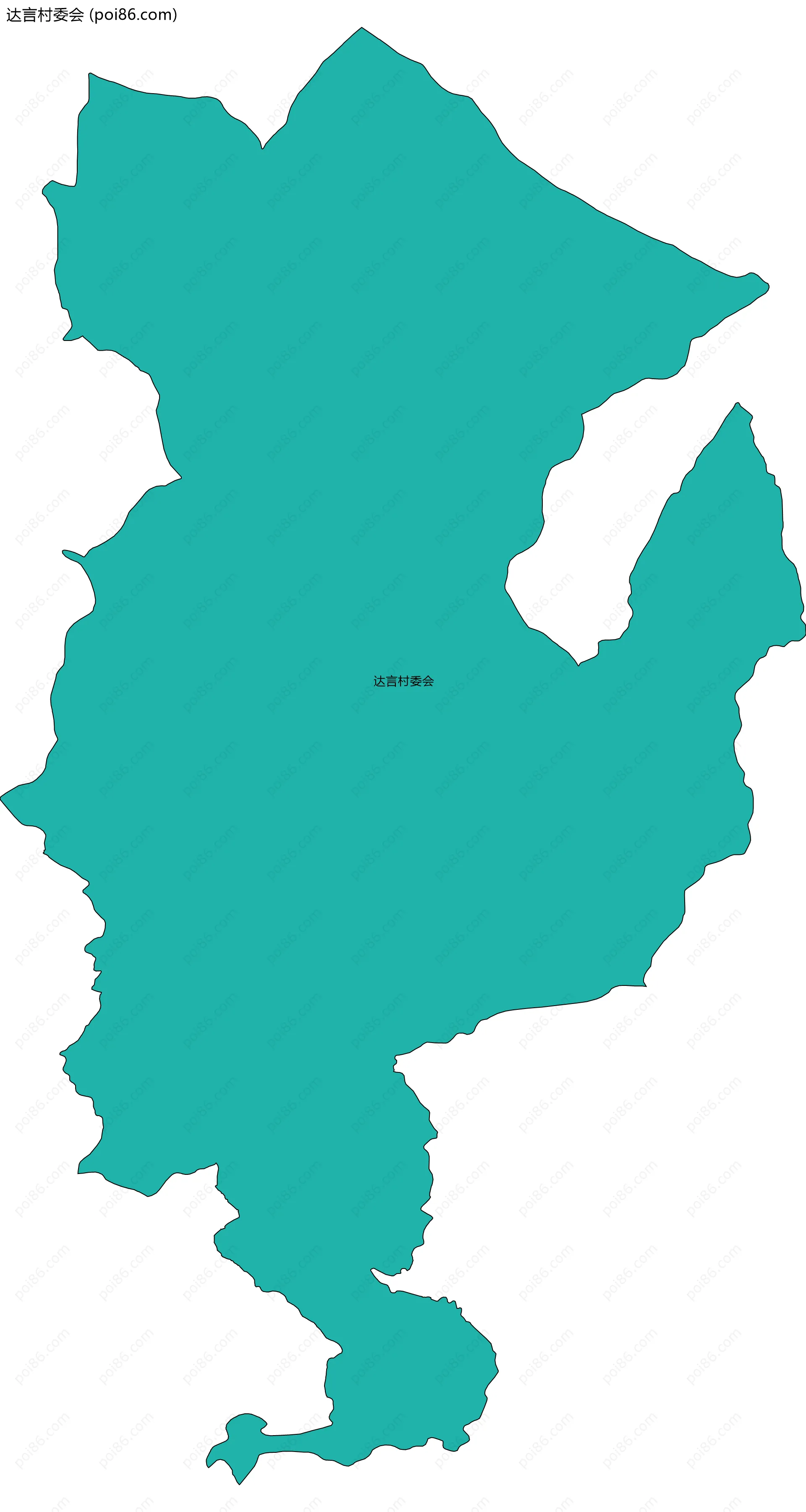 达言村委会边界地图