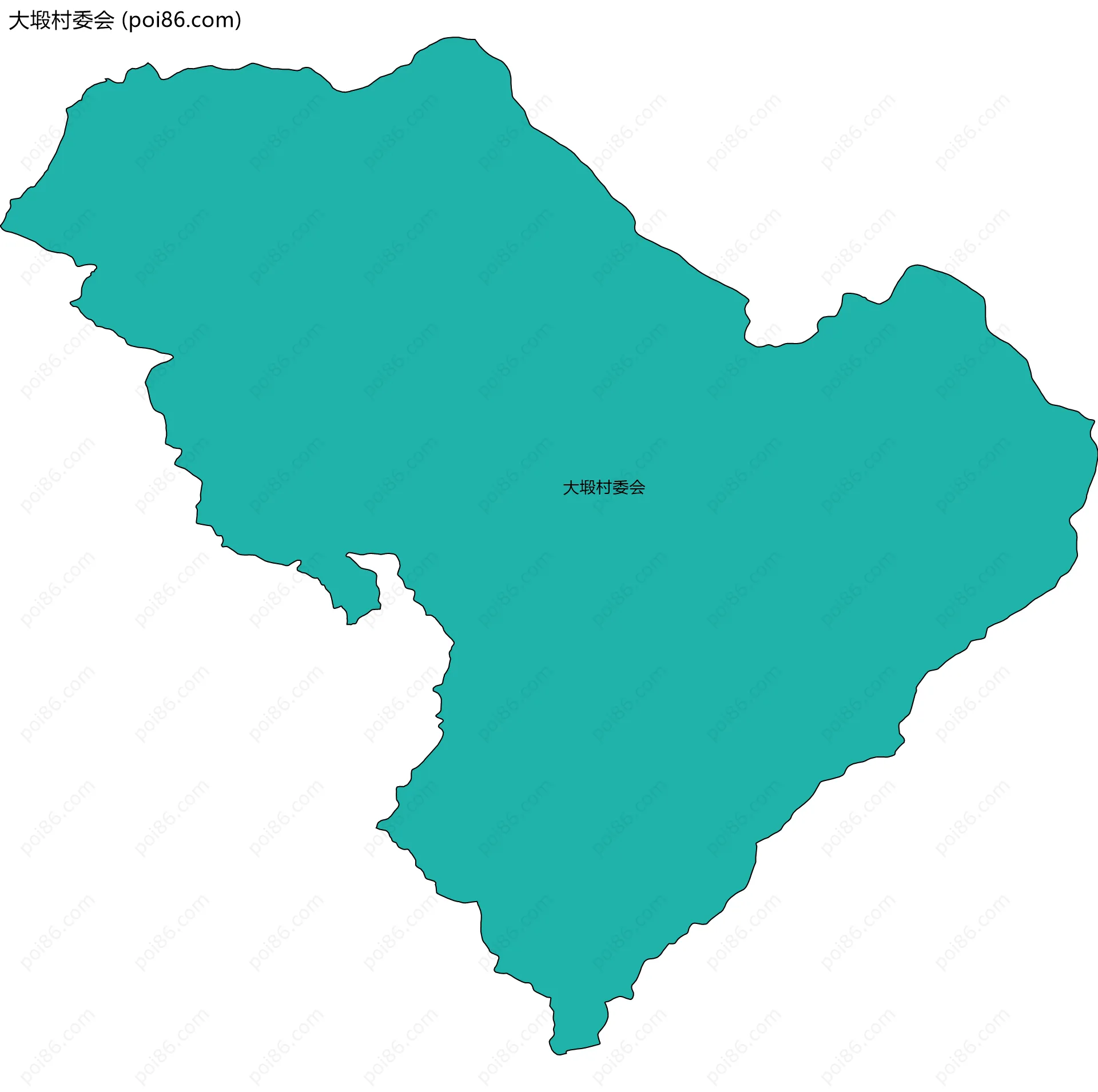 大塅村委会边界地图