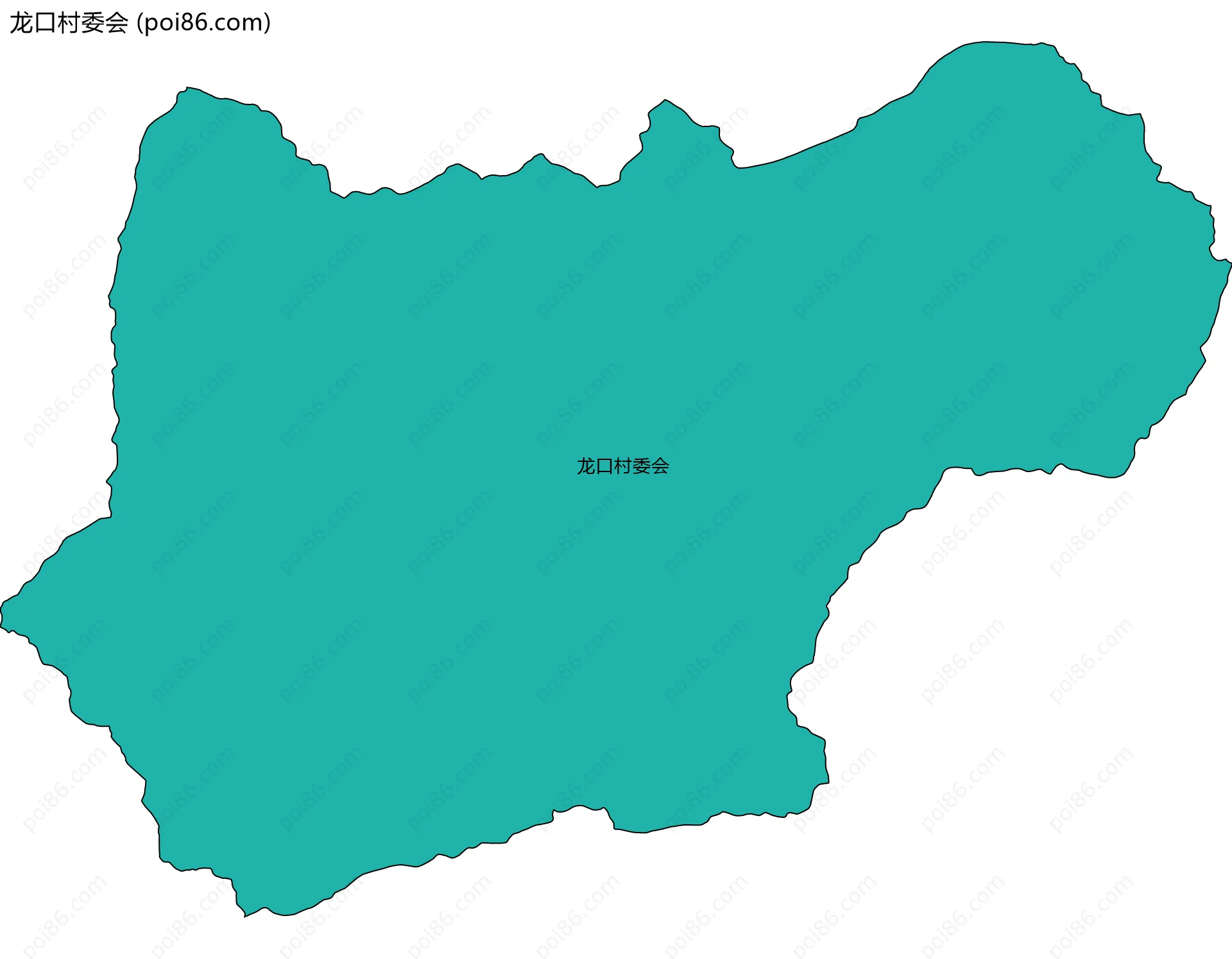 龙口村委会边界地图