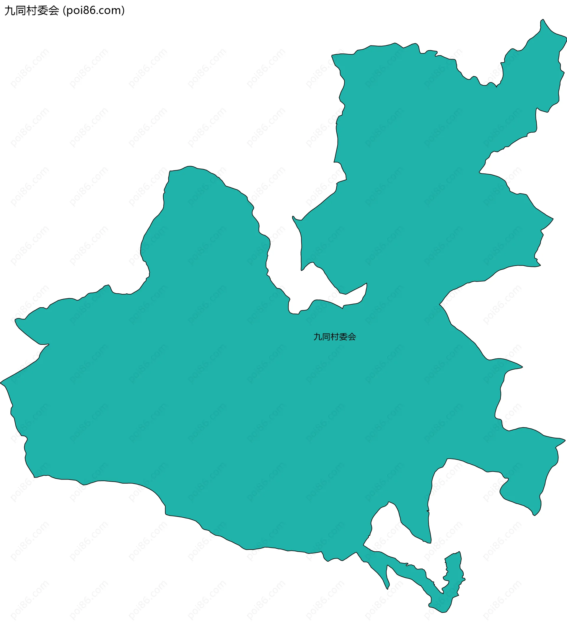 九同村委会边界地图