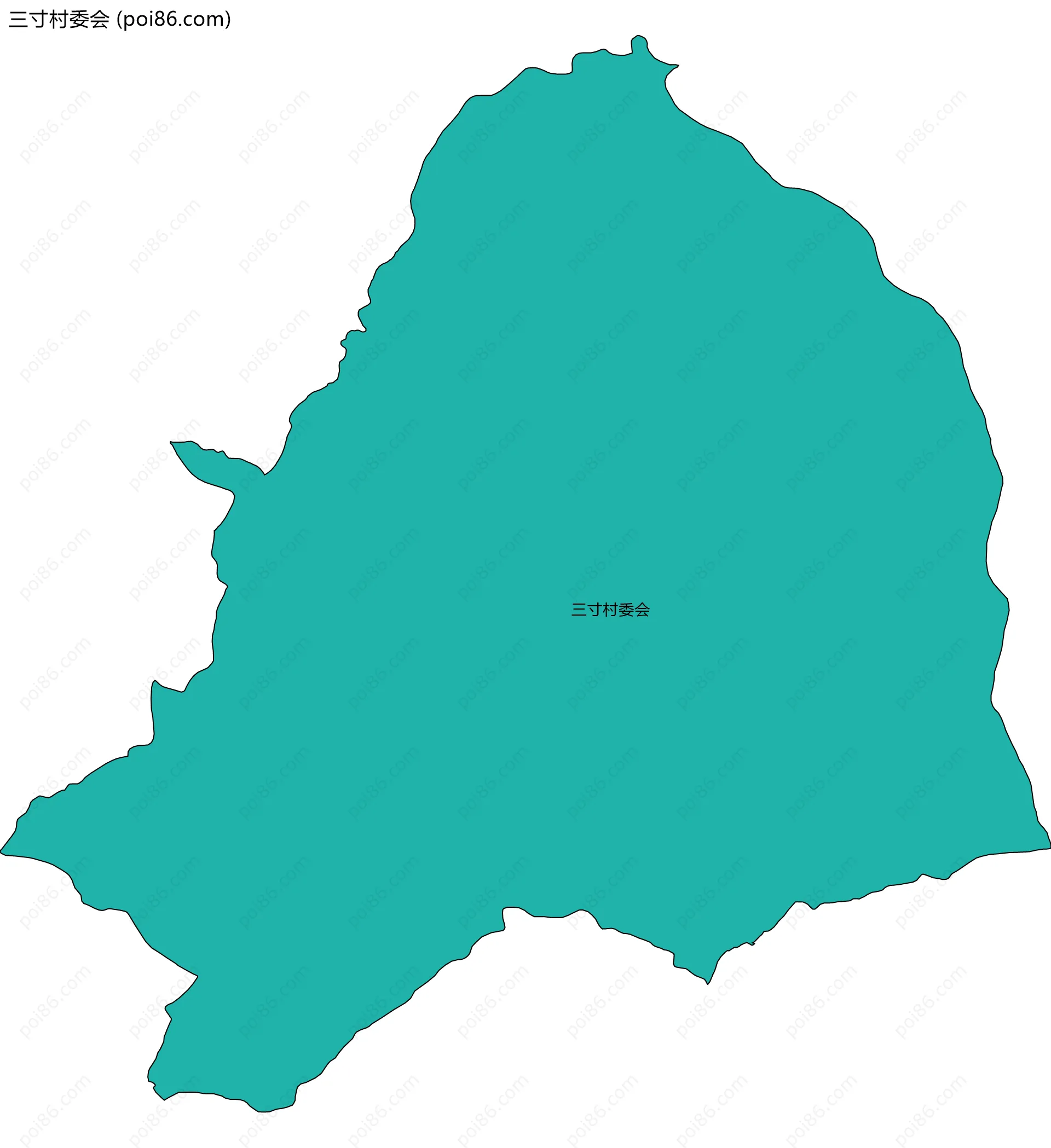 三寸村委会边界地图