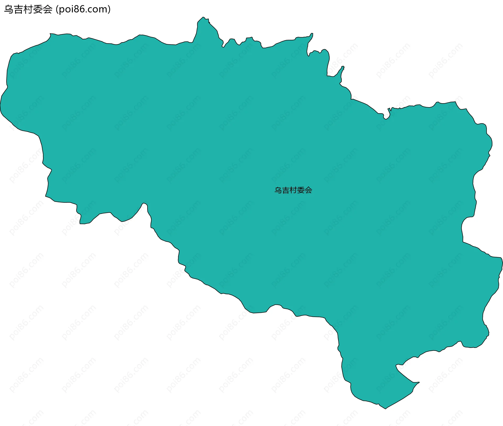 乌吉村委会边界地图