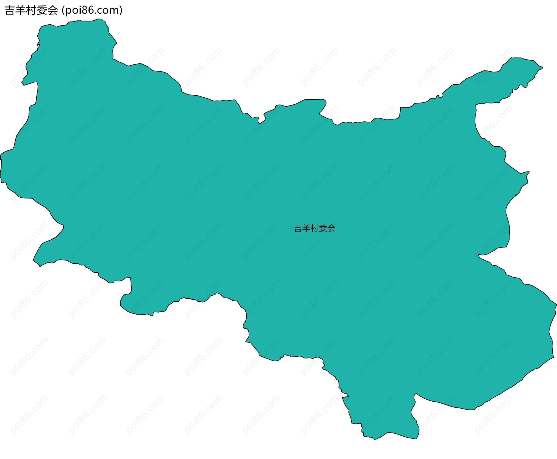 吉羊村委会边界地图