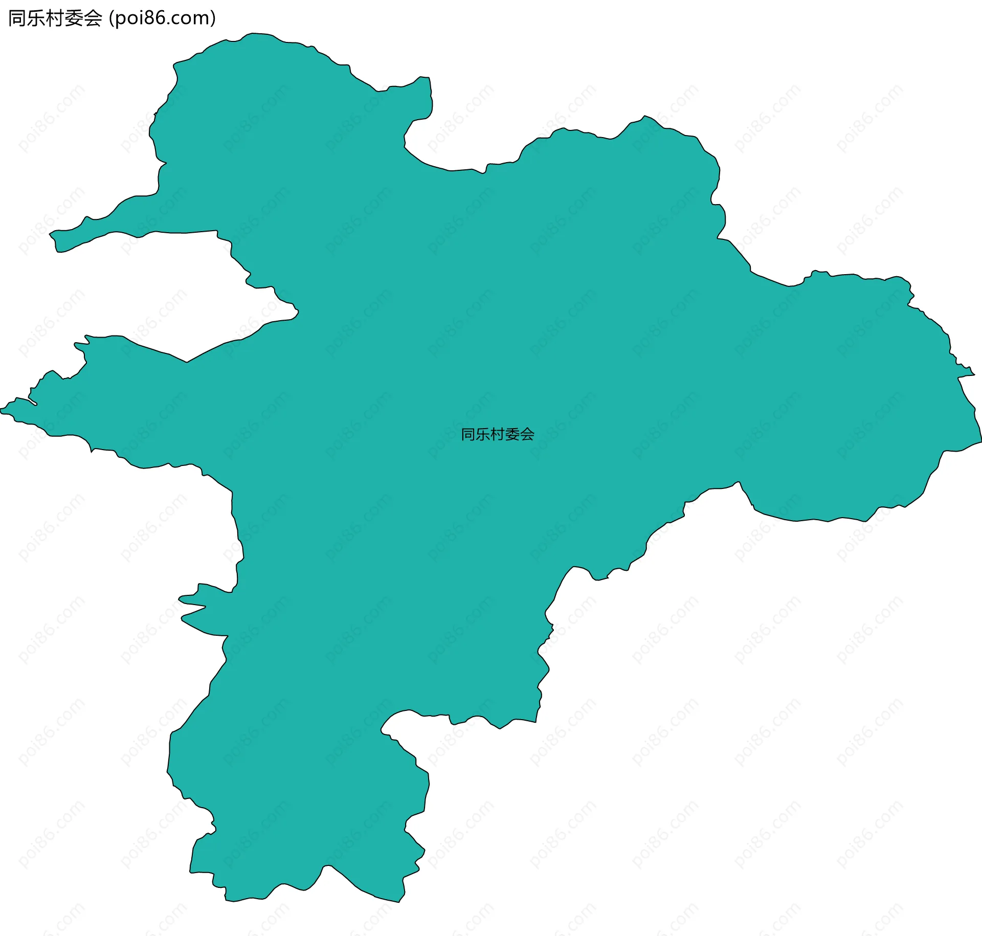 同乐村委会边界地图