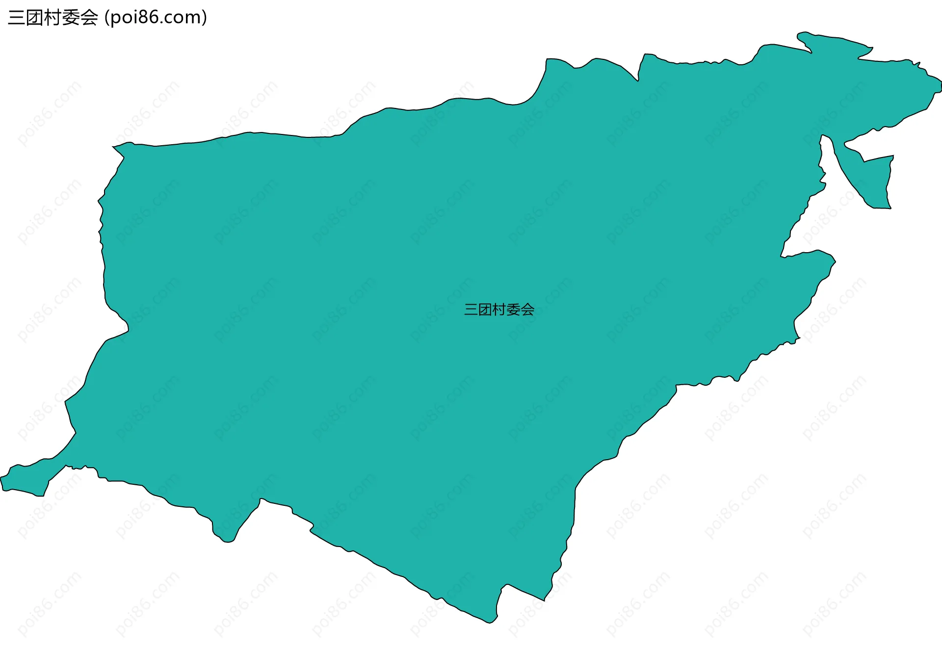 三团村委会边界地图