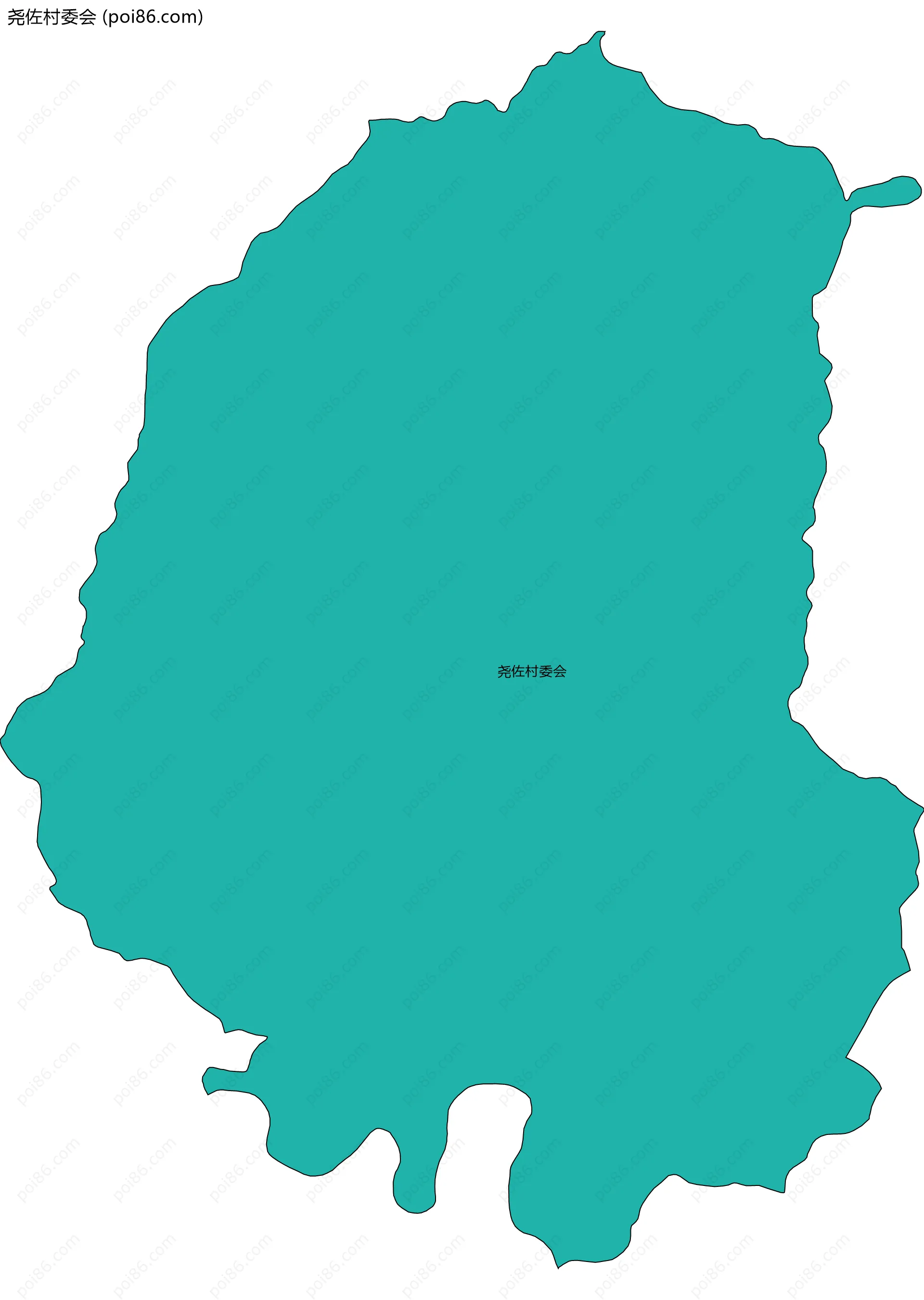 尧佐村委会边界地图