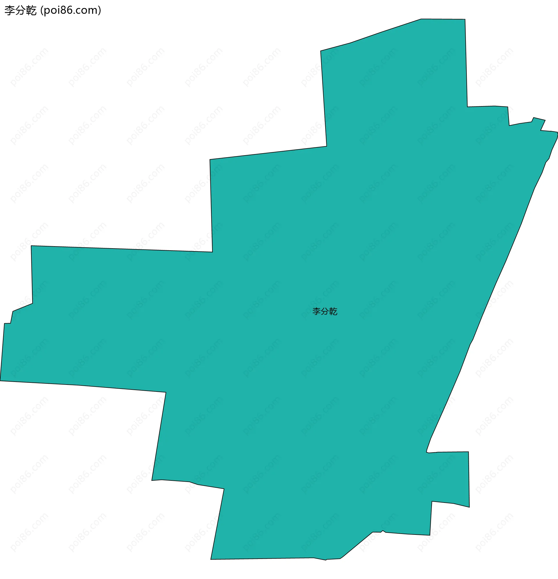 李分乾边界地图