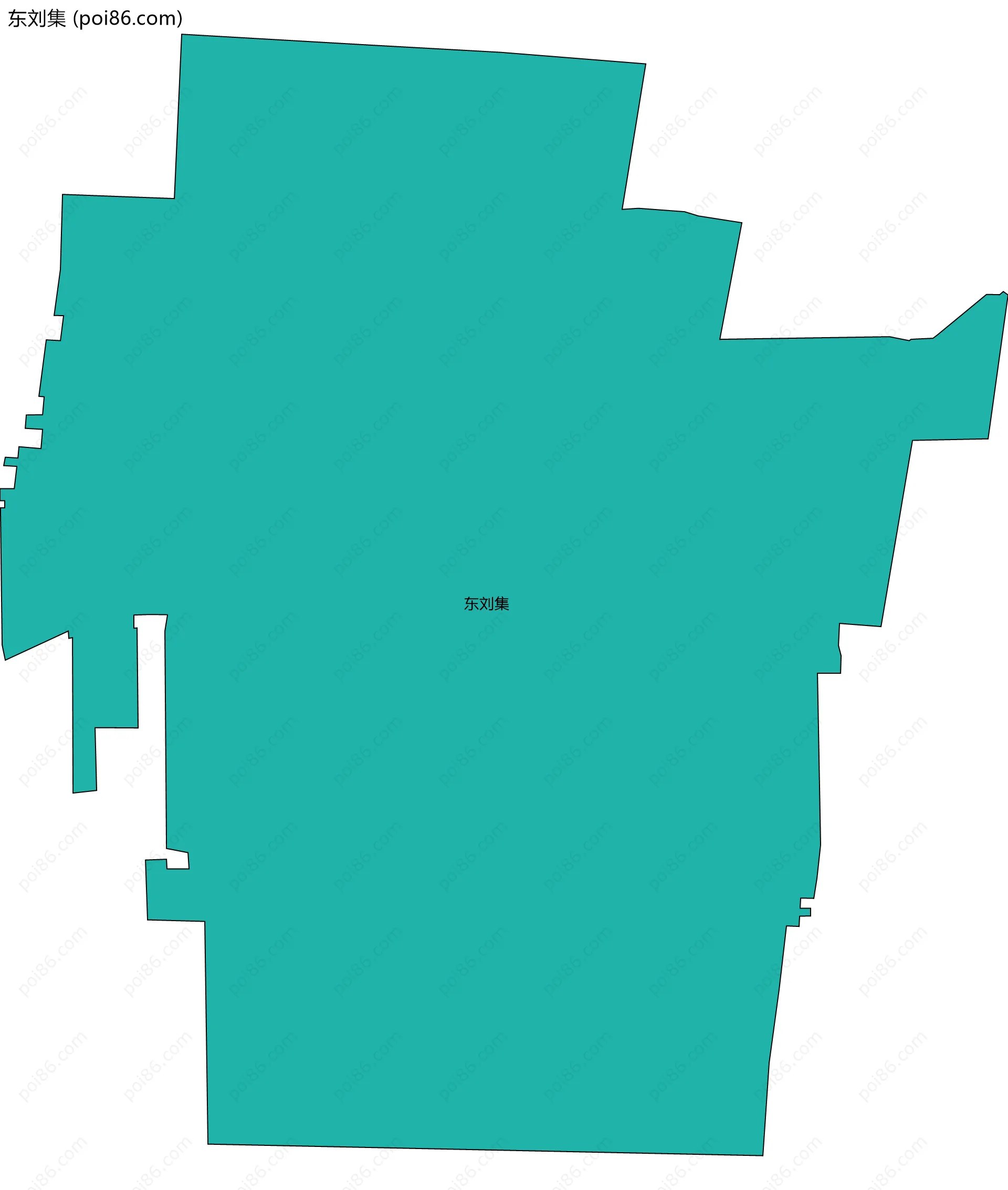 东刘集边界地图