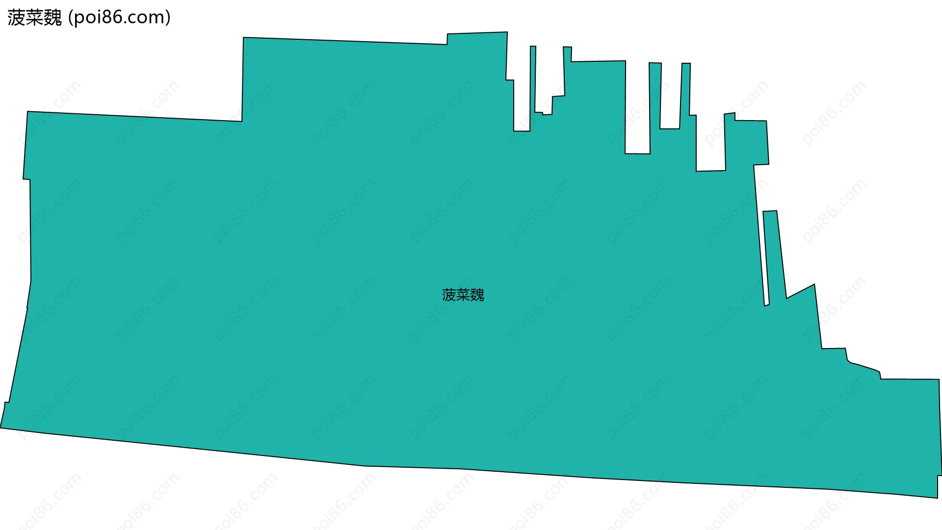 菠菜魏边界地图