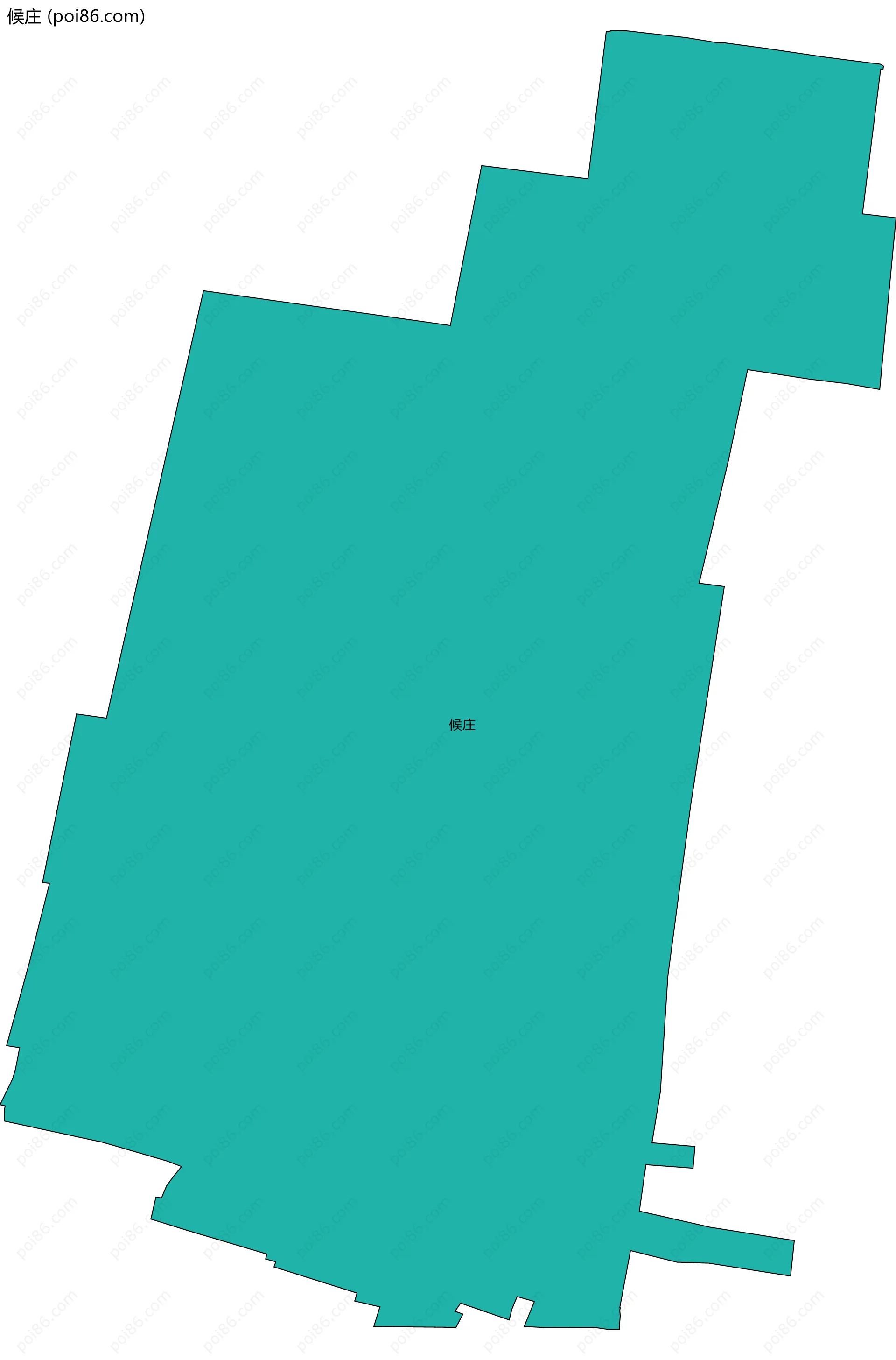 候庄边界地图