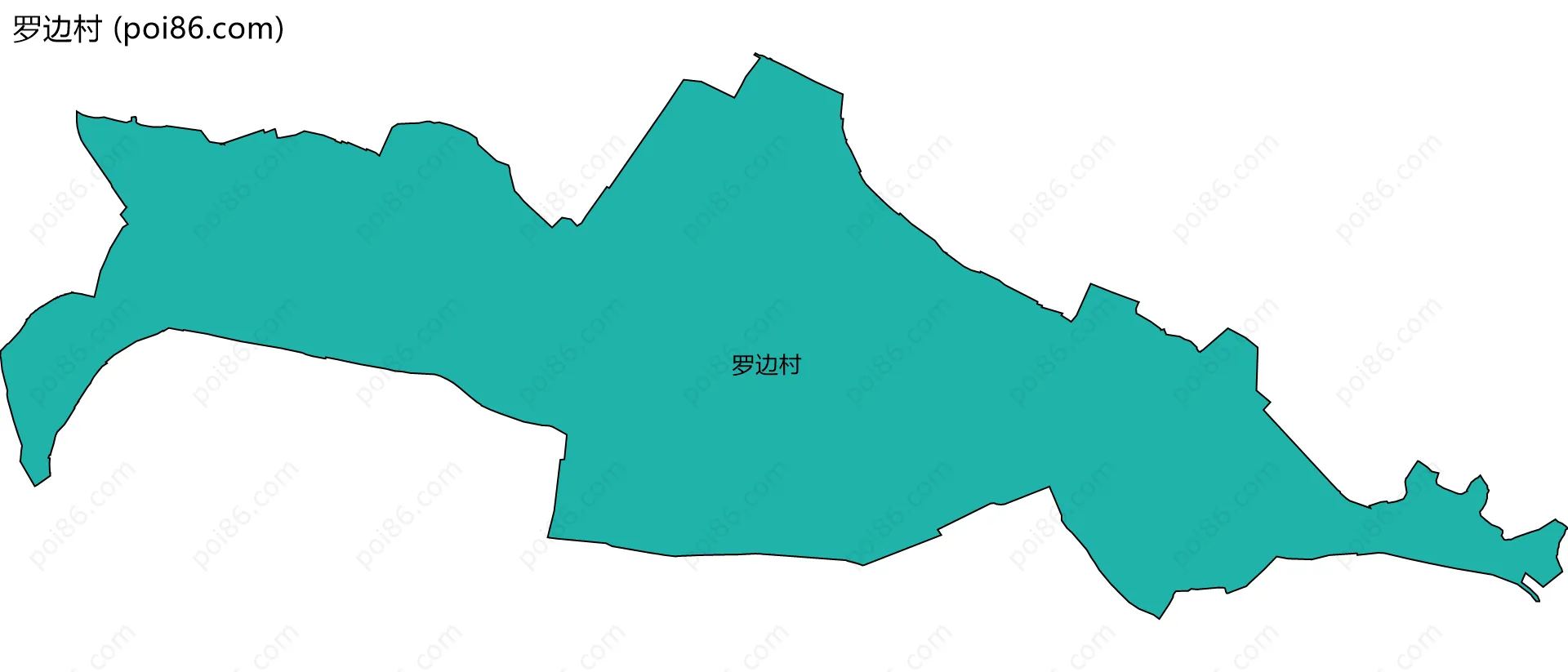 罗边村边界地图