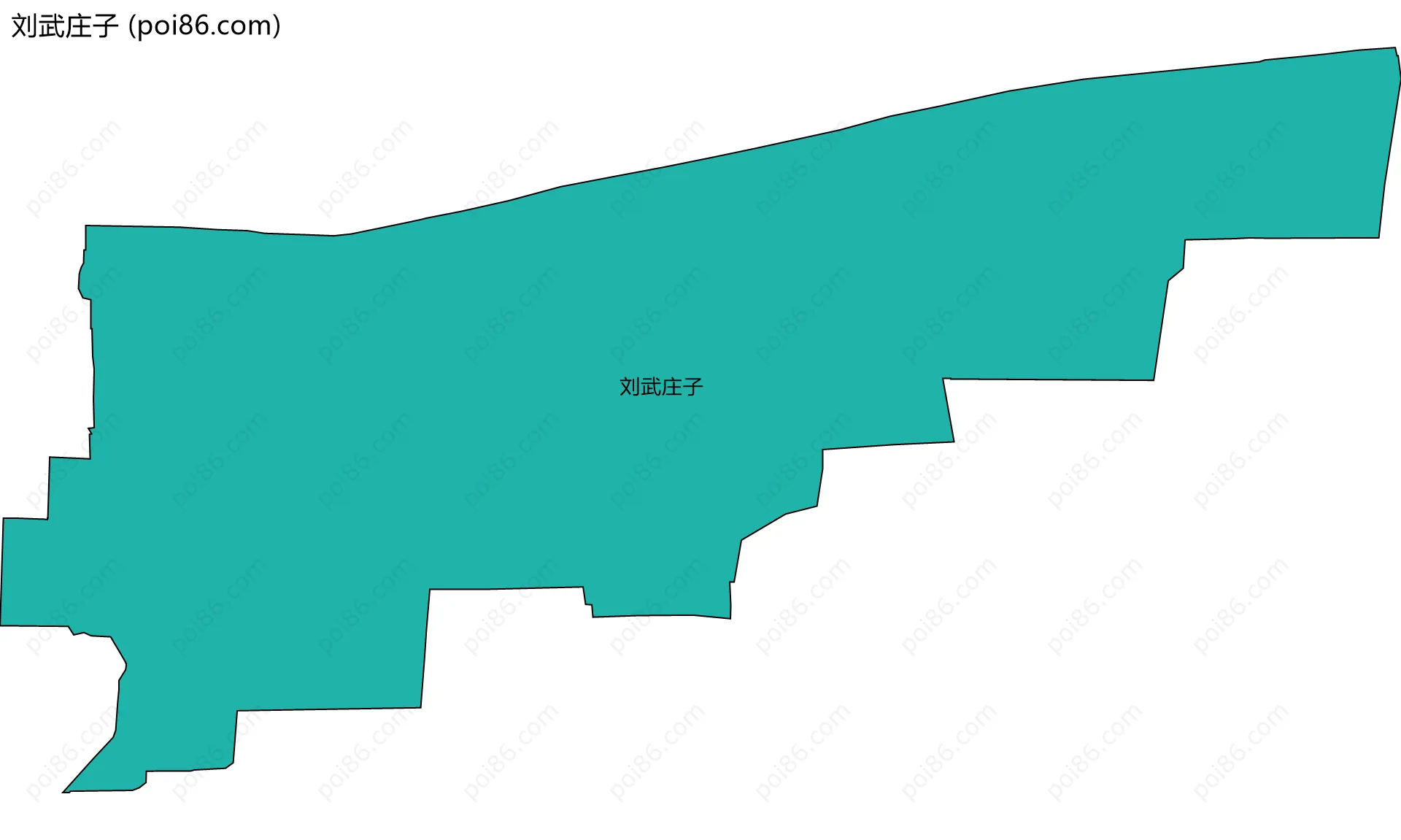 刘武庄子边界地图