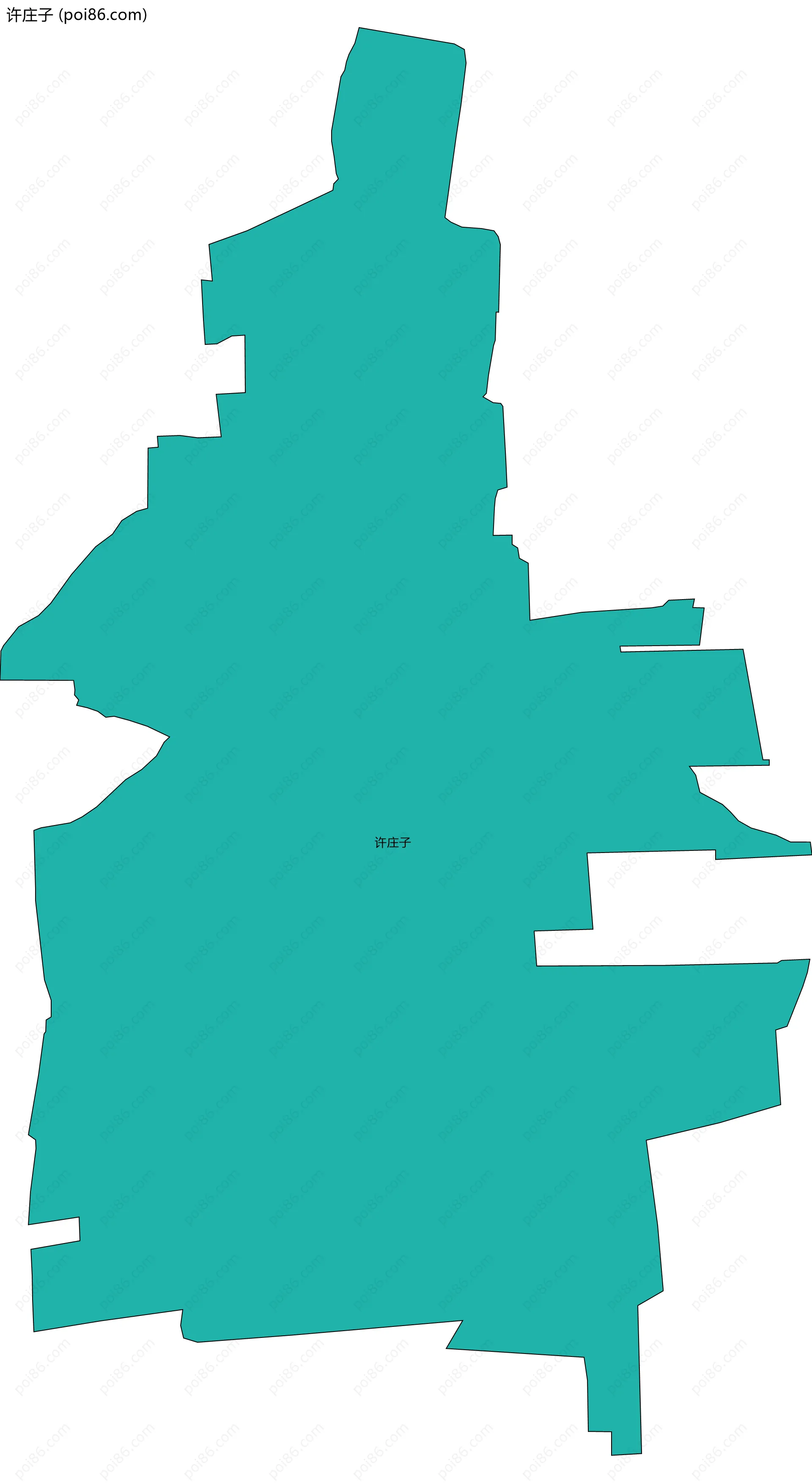 许庄子边界地图