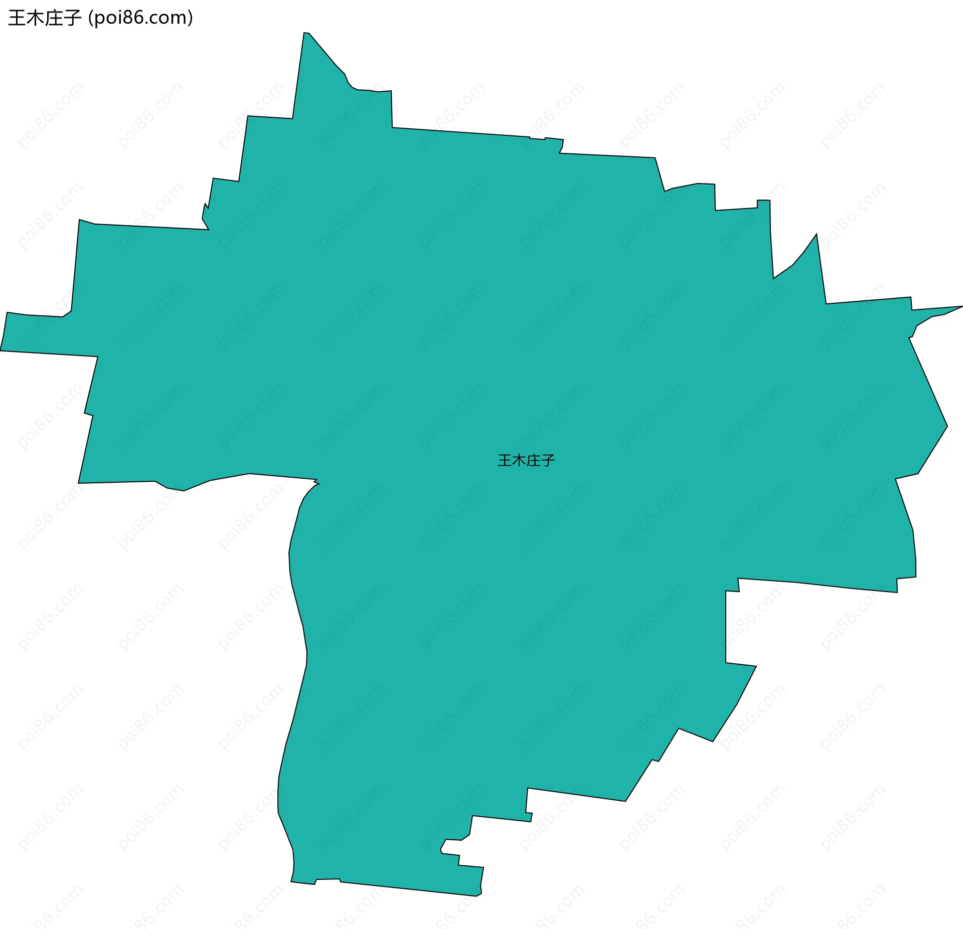 王木庄子边界地图