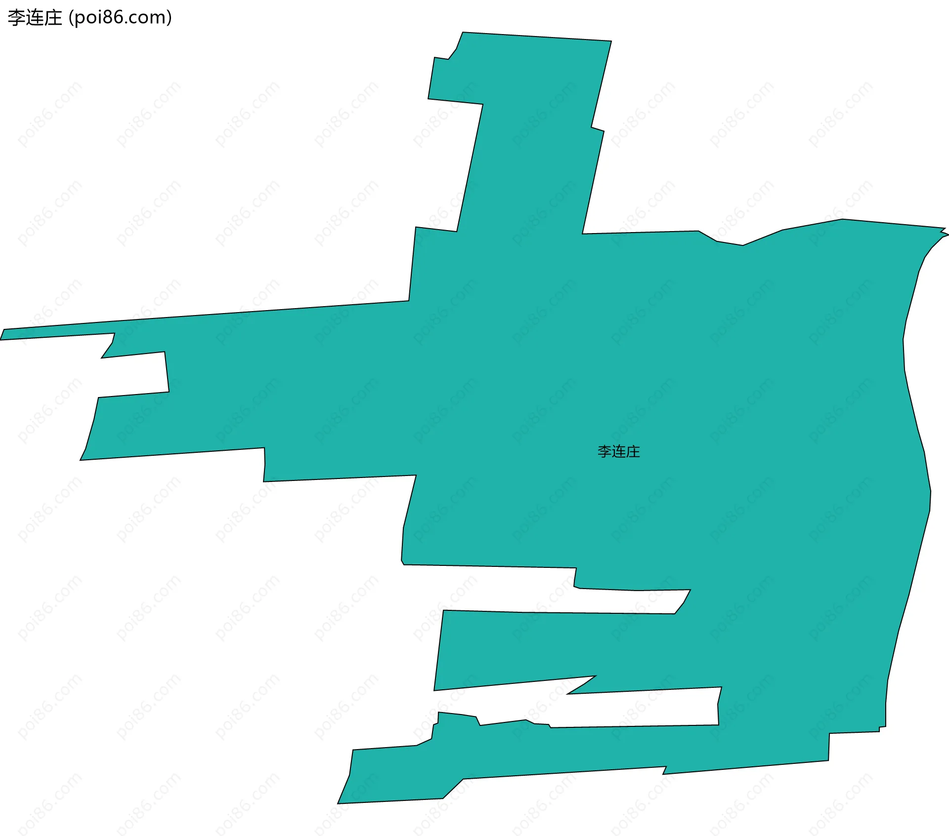 李连庄边界地图