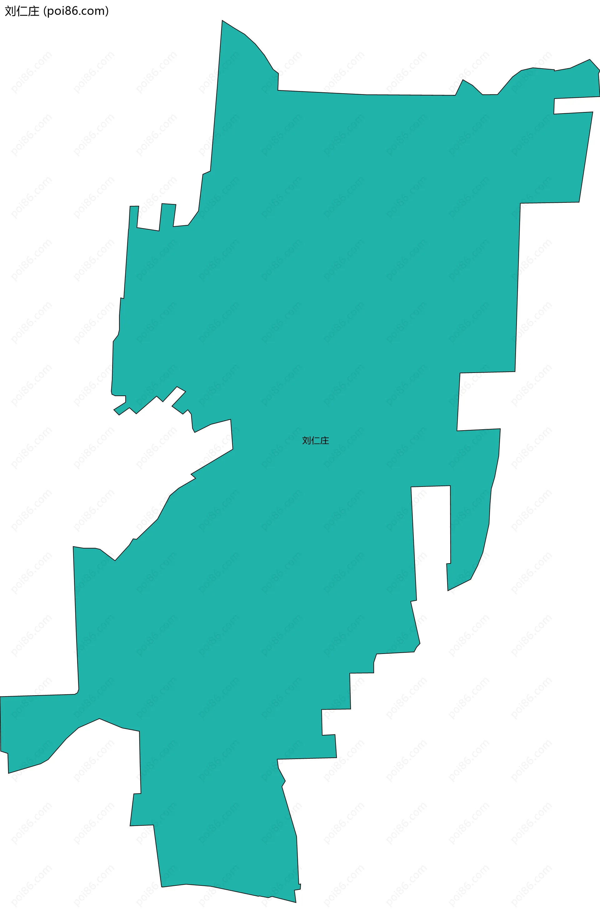 刘仁庄边界地图