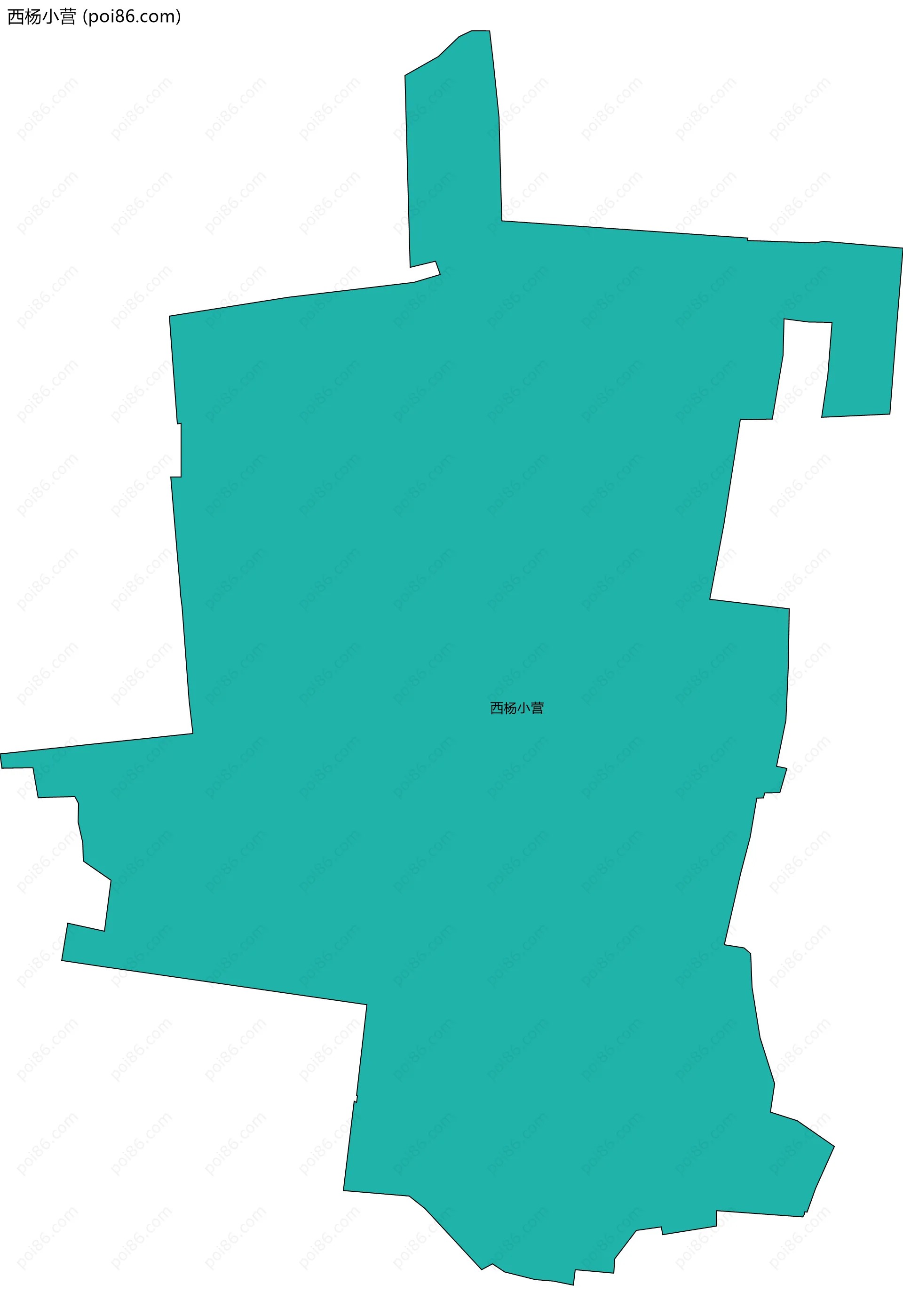 西杨小营边界地图