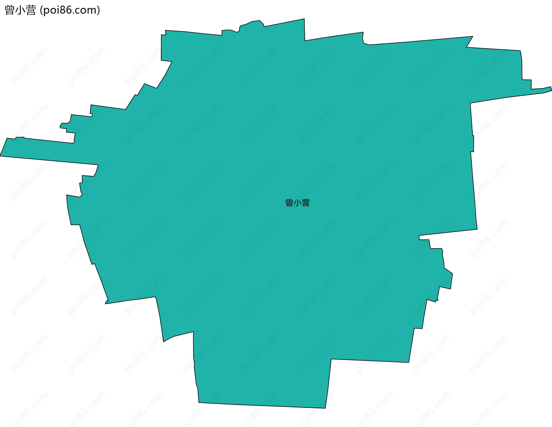 曾小营边界地图