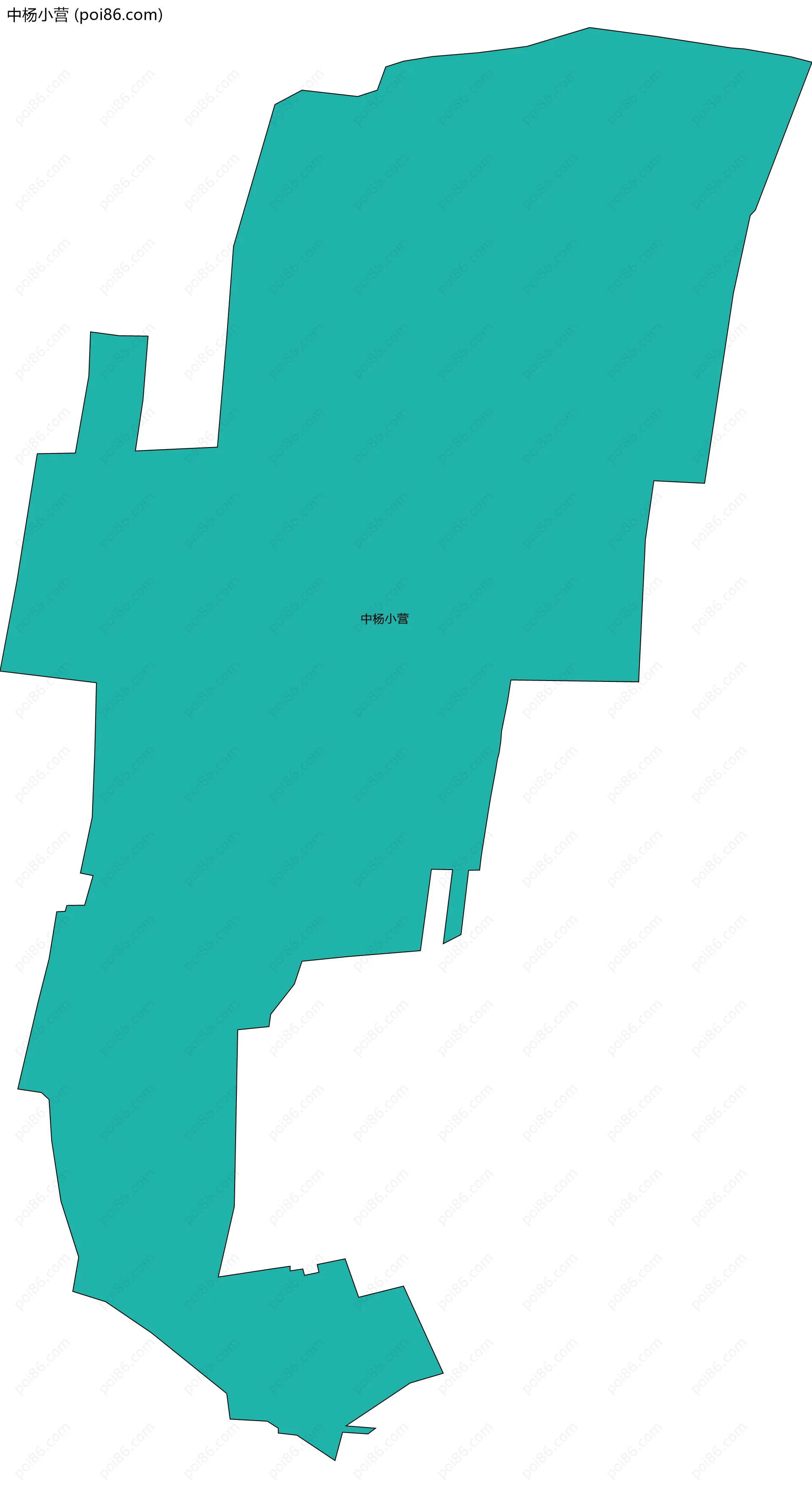 中杨小营边界地图