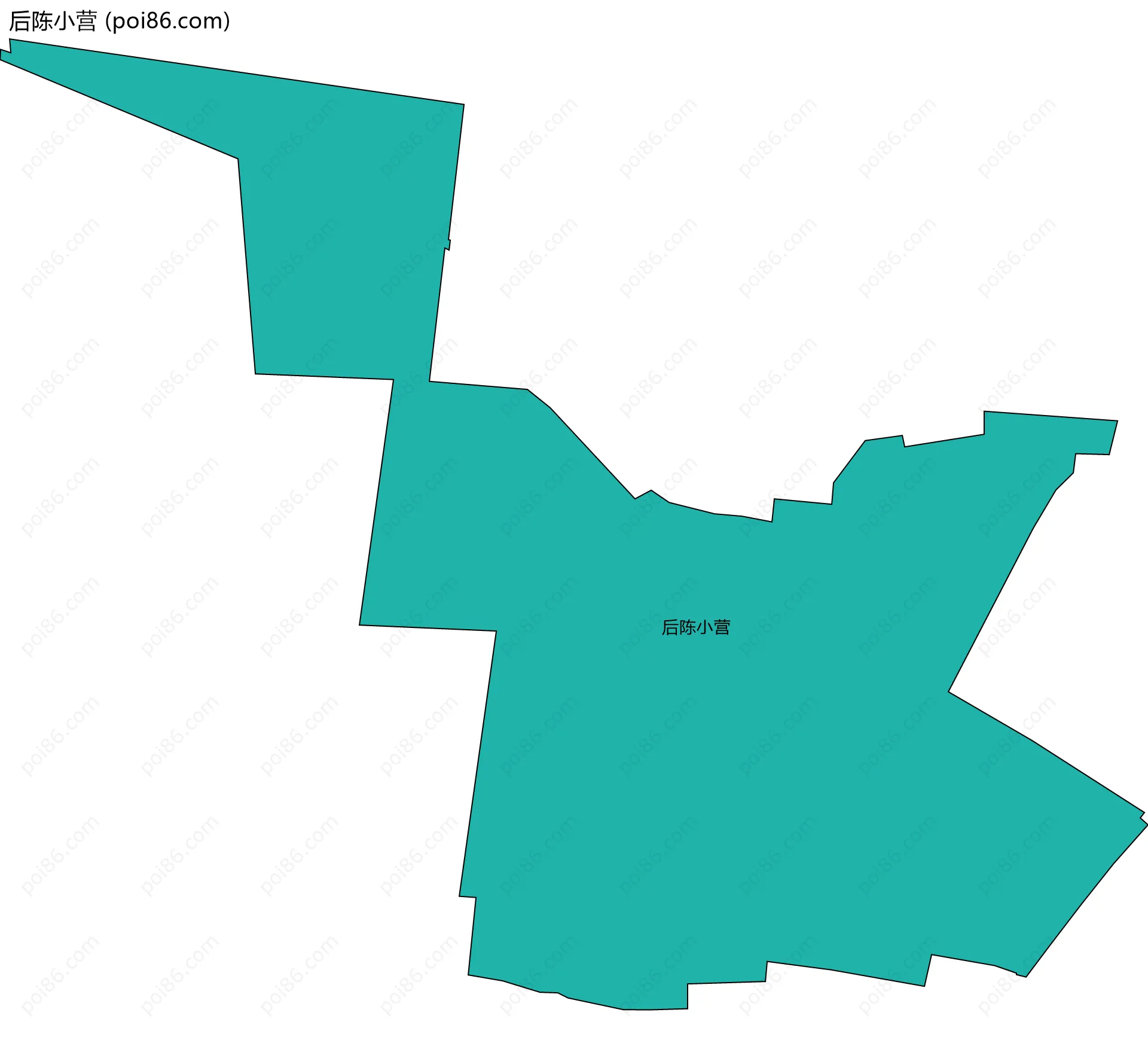 后陈小营边界地图